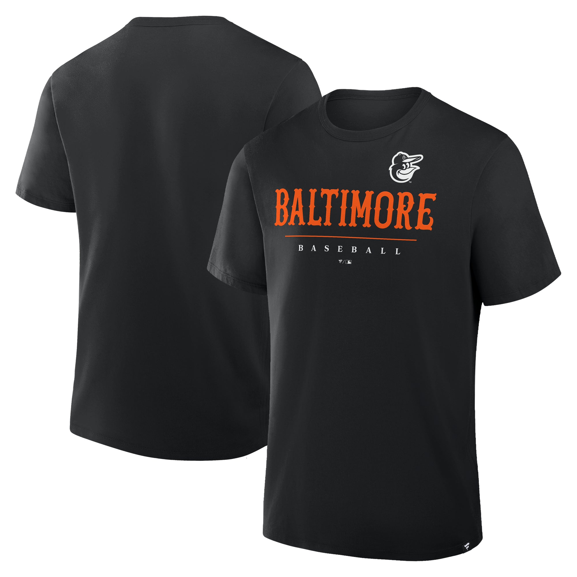 Men's Fanatics Black Baltimore Orioles Color Pop Legacy Clubhouse T-Shirt