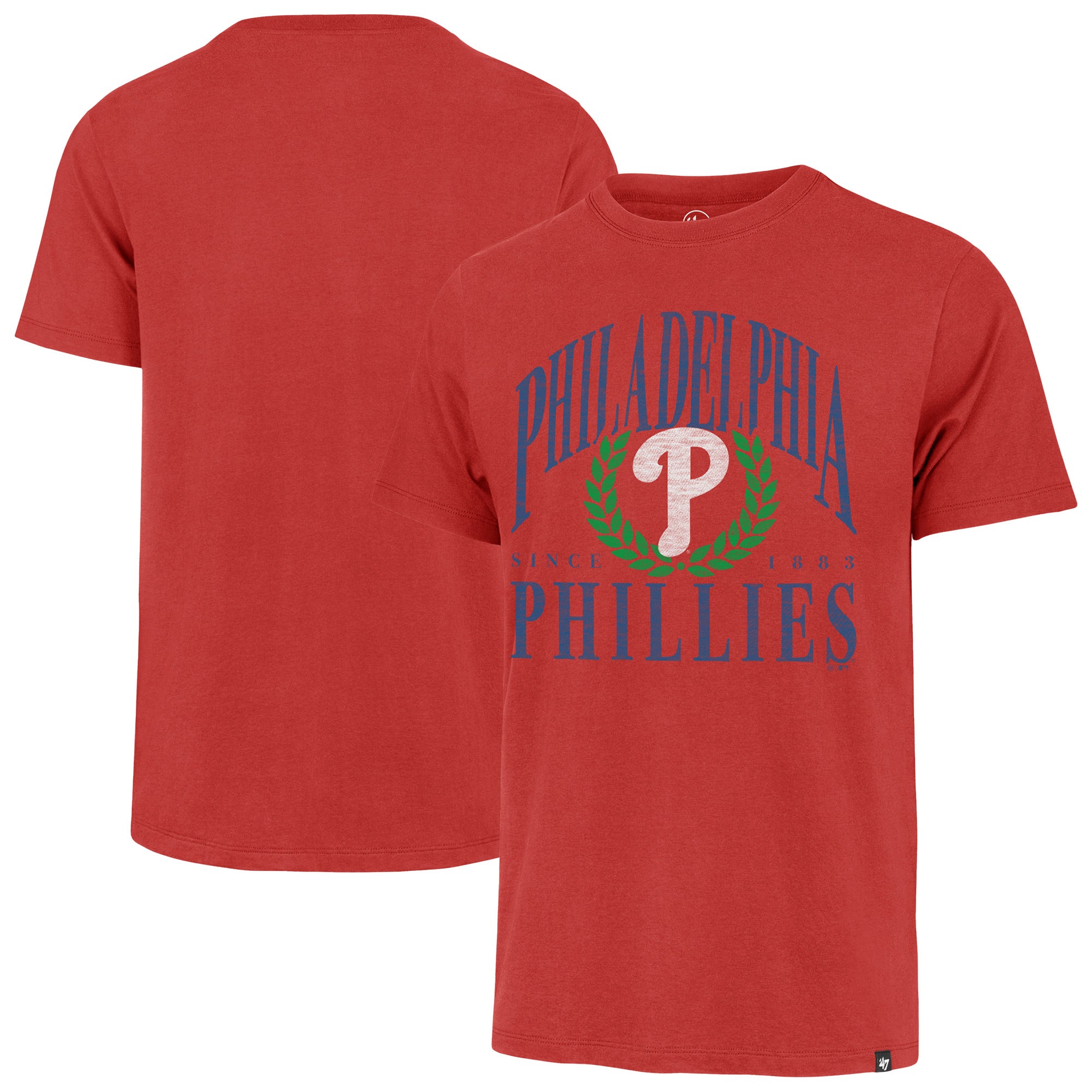 Men's '47 Red Philadelphia Phillies Pitchout Franklin T-Shirt
