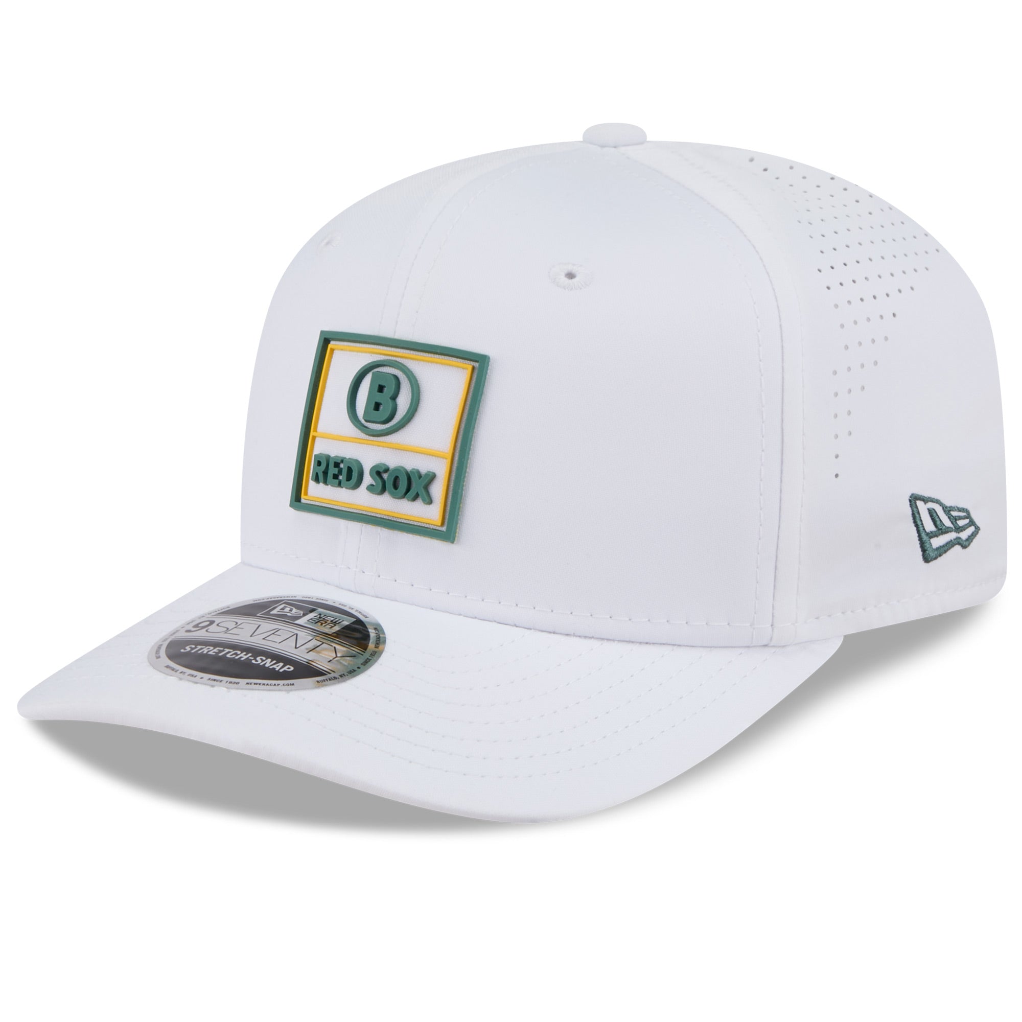 Men's New Era  White Boston Red Sox 2025 City Connect Fan Pack 9SEVENTY Adjustable Hat