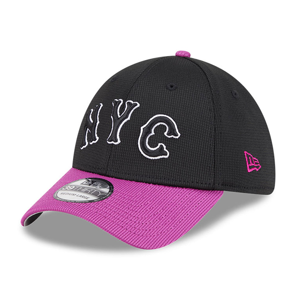 Men's New Era Charcoal/Purple New York Mets City Connect Batting Practice 39THIRTY Flex Hat