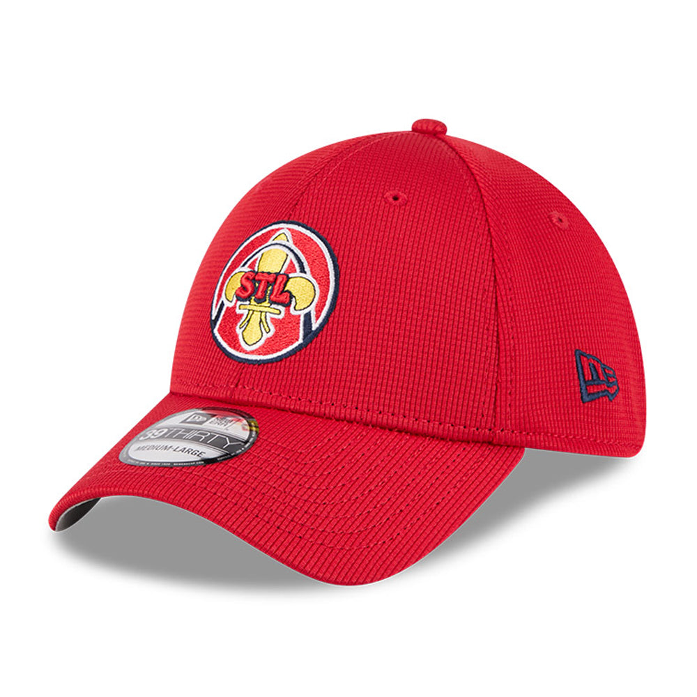 Men's New Era Red St. Louis Cardinals City Connect Batting Practice 39THIRTY Flex Hat