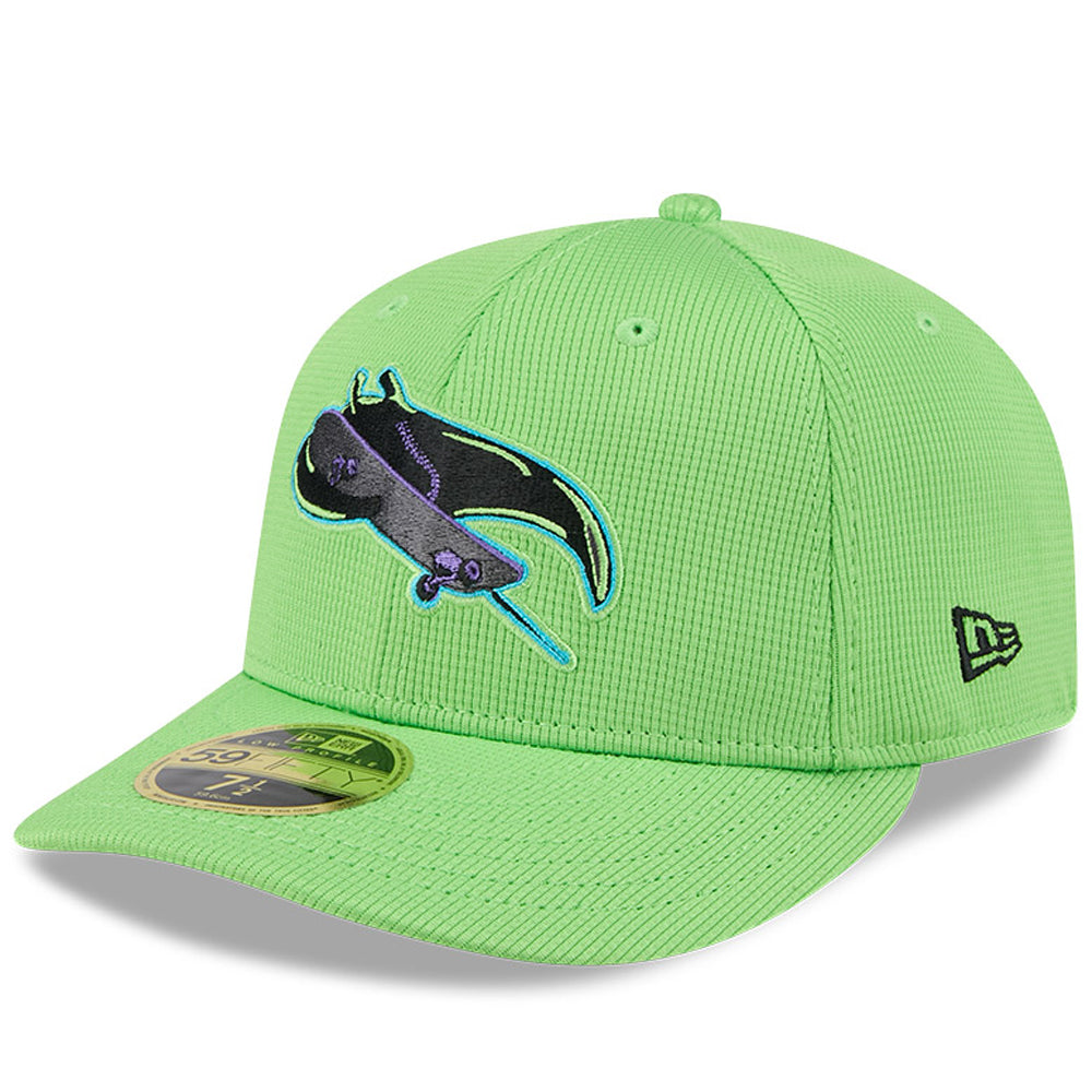 Men's New Era Neon Green Tampa Bay Rays City Connect Batting Practice Low Profile 59FIFTY Fitted Hat