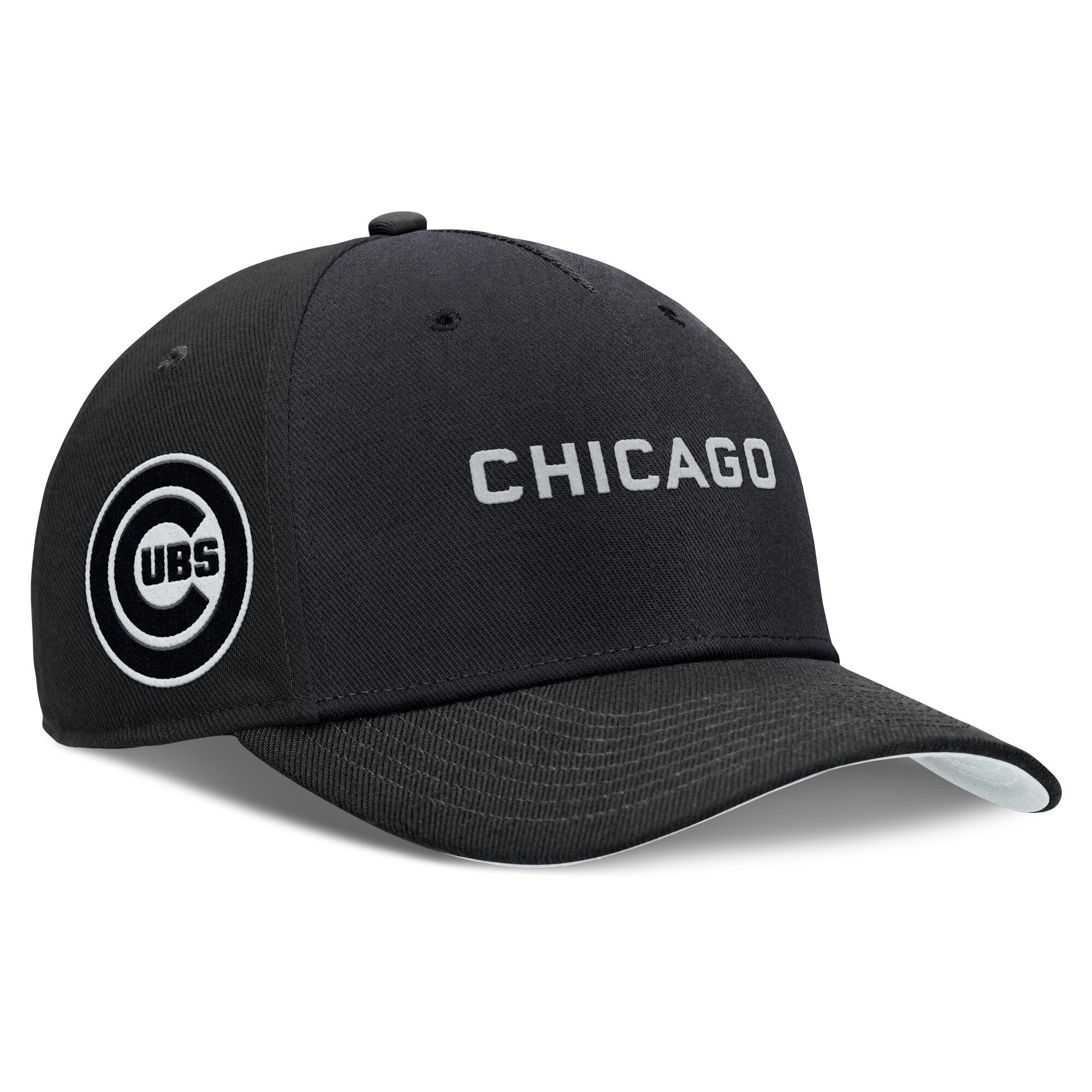 Men's Nike  Black Chicago Cubs Rise Performance Adjustable Hat
