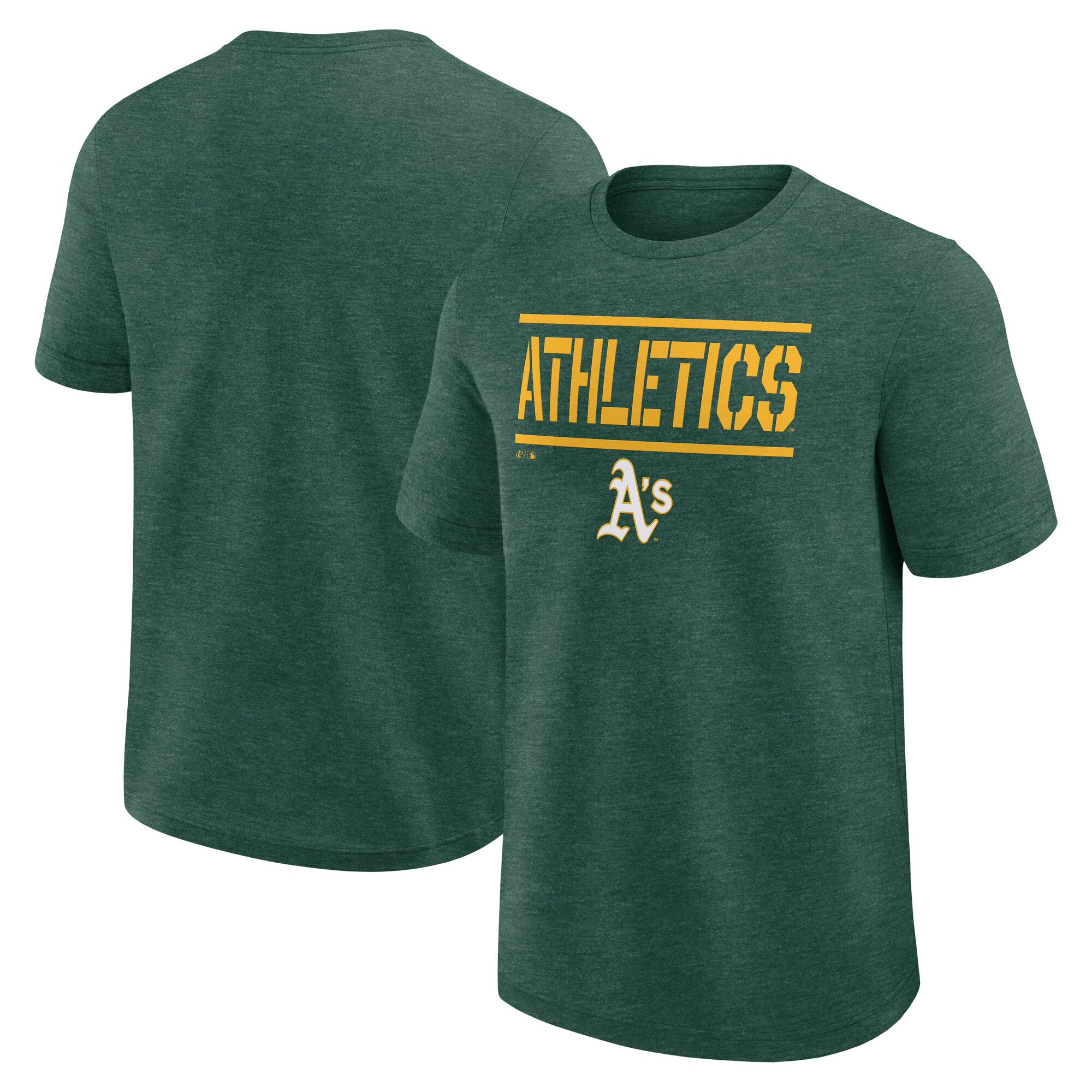 Men's Logo Athletic Heather Green Athletics Top Notch T-Shirt