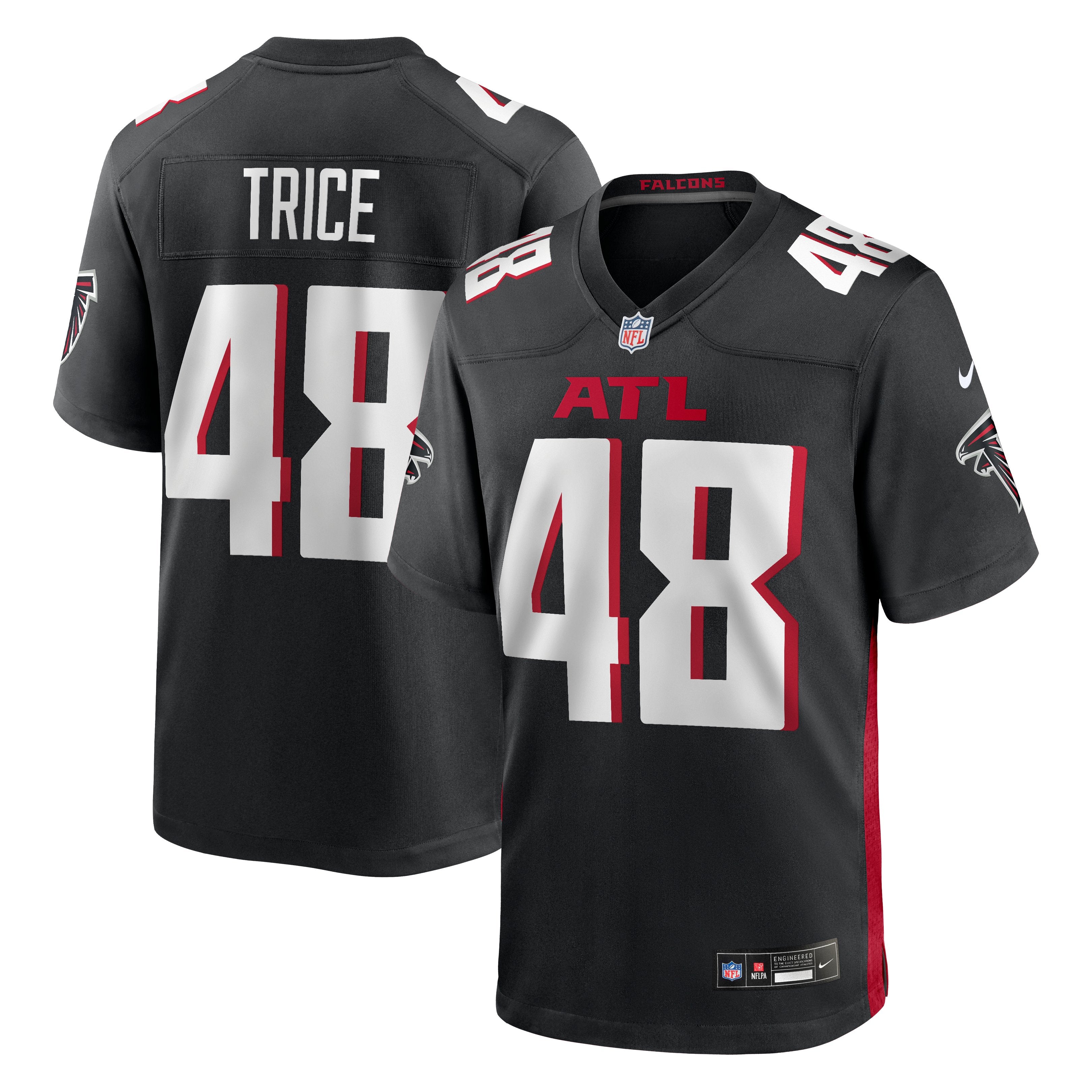 Men's Nike Bralen Trice  Black Atlanta Falcons Team Game Jersey