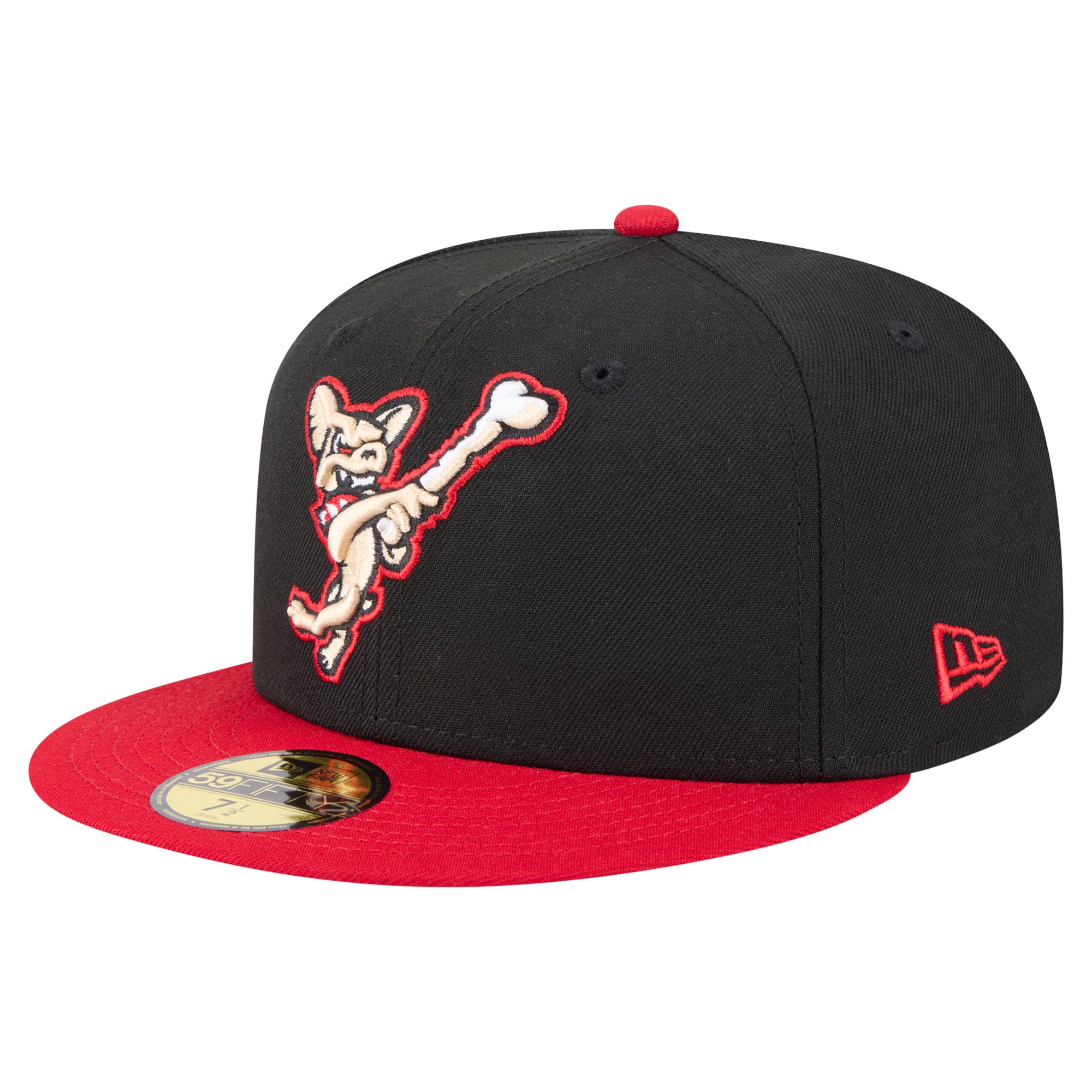 Men's New Era  Black/Red El Paso Chihuahuas Authentic Collection 59FIFTY Fitted Hat