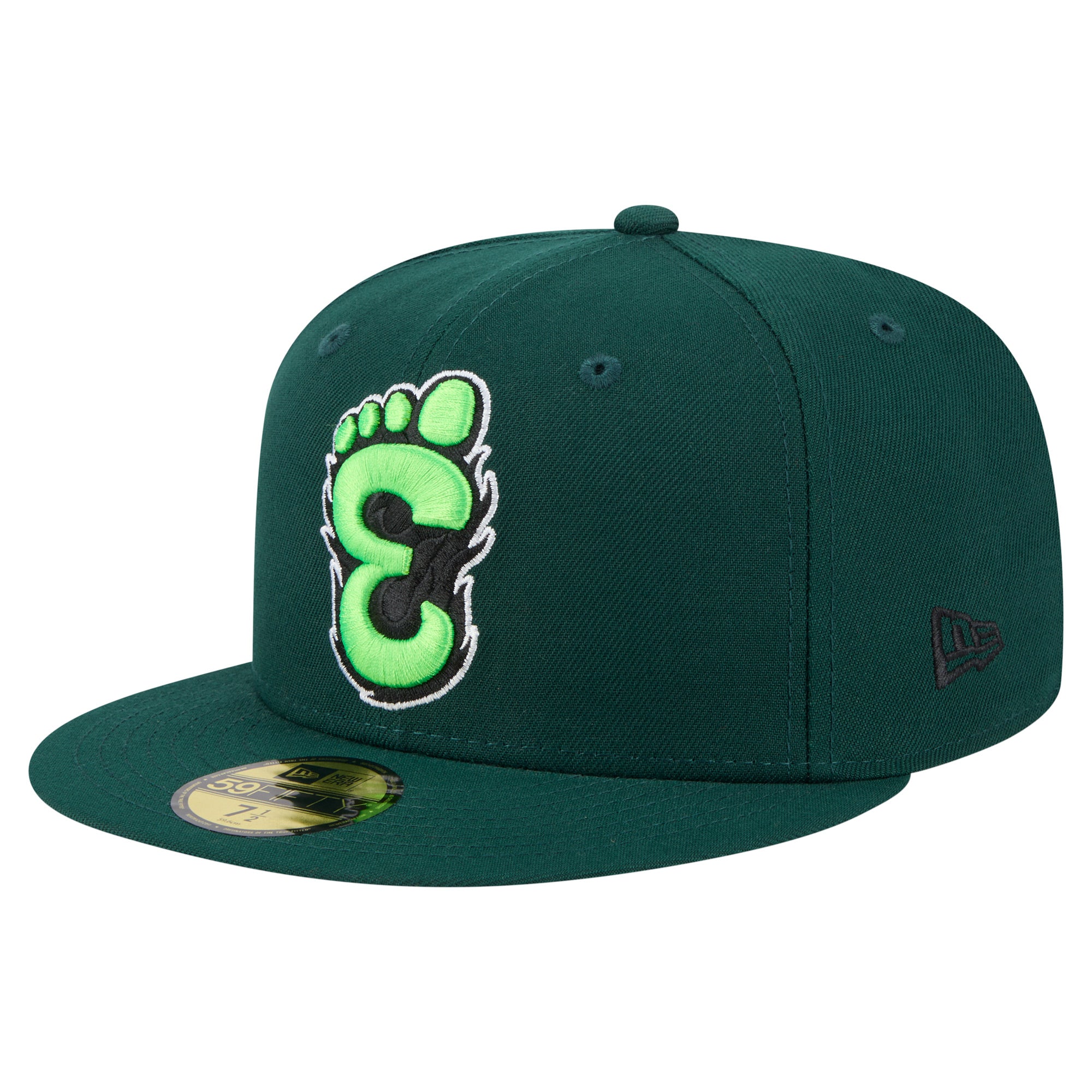 Men's New Era  Green Eugene Emeralds Authentic Collection 59FIFTY Fitted Hat