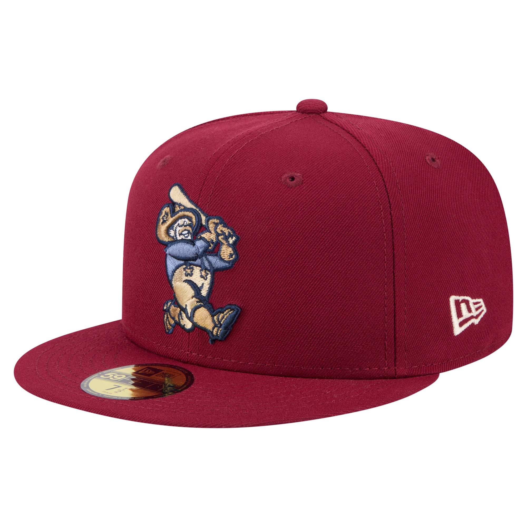 Men's New Era  Burgundy Frisco RoughRiders Authentic Collection 59FIFTY Fitted Hat