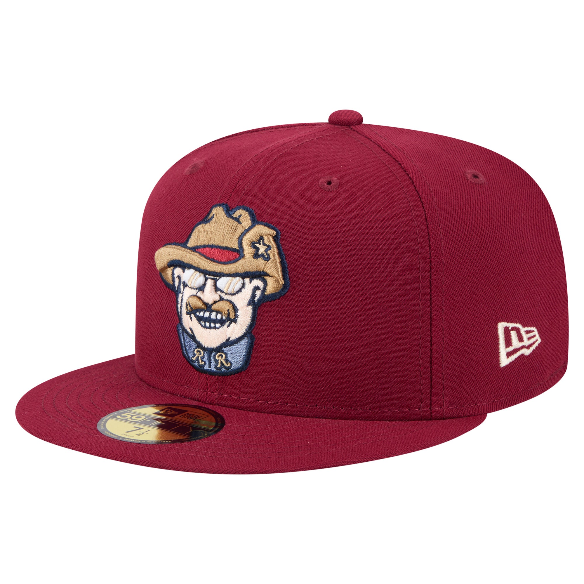 Men's New Era  Burgundy Frisco RoughRiders Authentic Collection 59FIFTY Fitted Hat