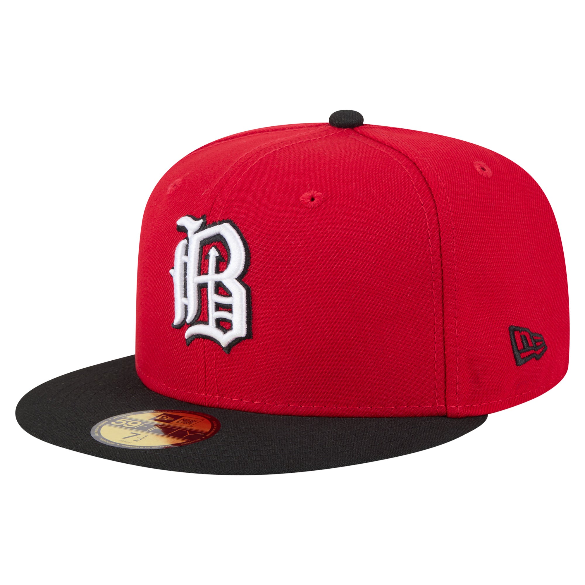 Men's New Era  Red/Black Birmingham Barons Authentic Collection 59FIFTY Fitted Hat