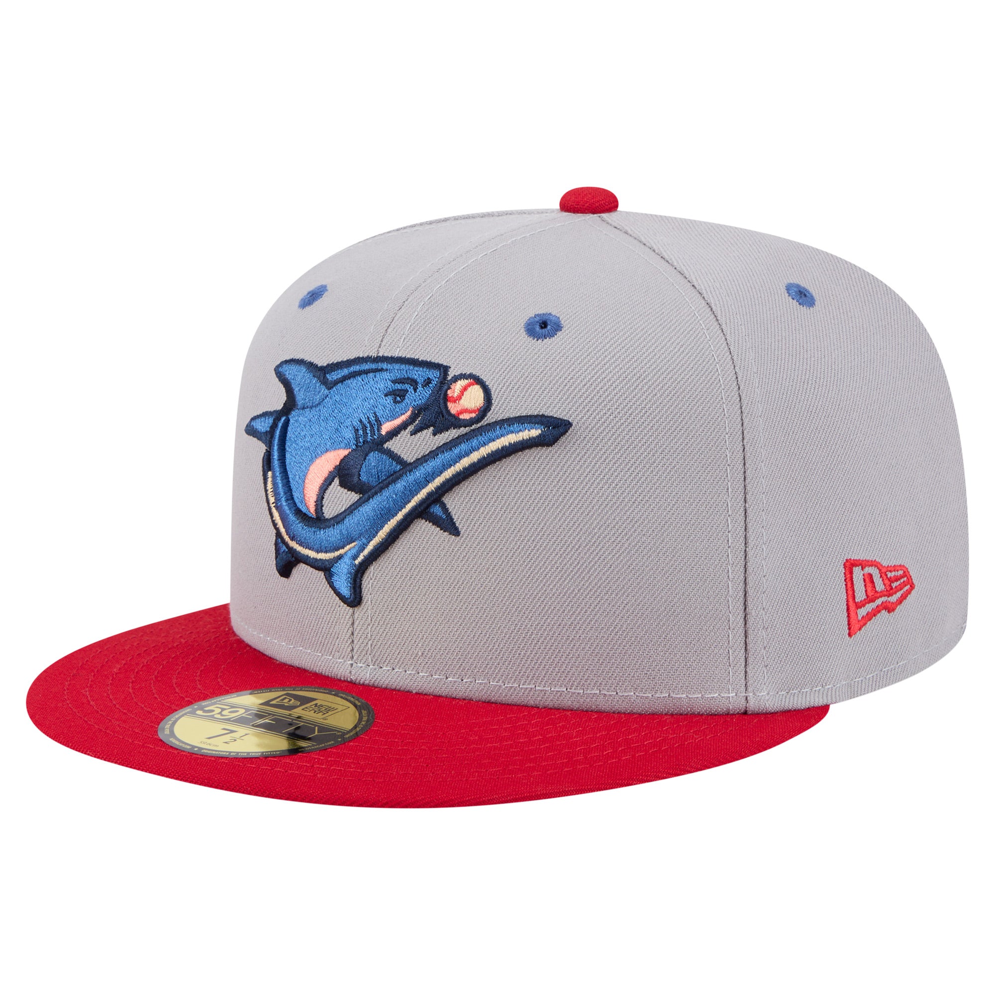 Men's New Era  Gray/White Clearwater Threshers Authentic Collection 59FIFTY Fitted Hat