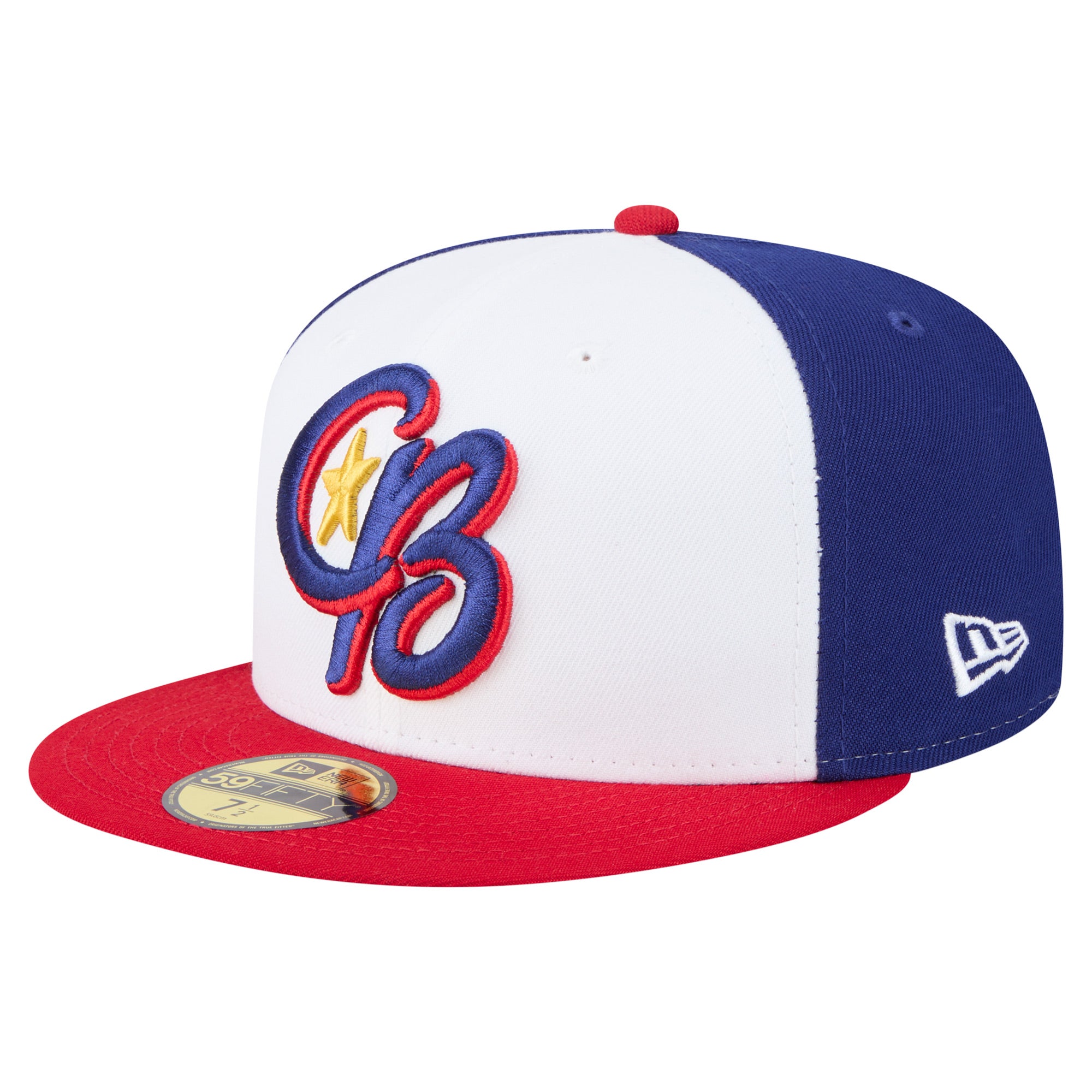 Men's New Era  White/Red Kannapolis Cannon Ballers Authentic Collection 59FIFTY Fitted Hat