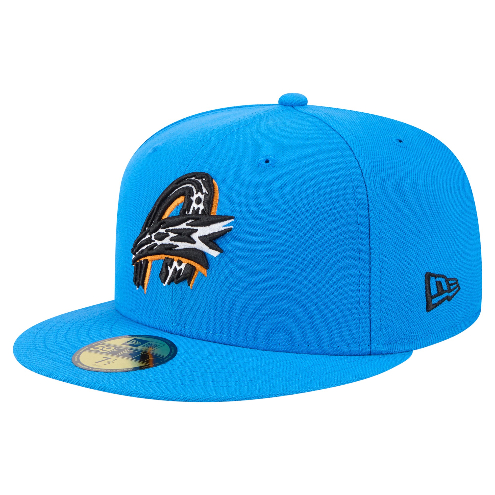 Men's New Era  Blue Akron RubberDucks Authentic Collection 59FIFTY Fitted Hat