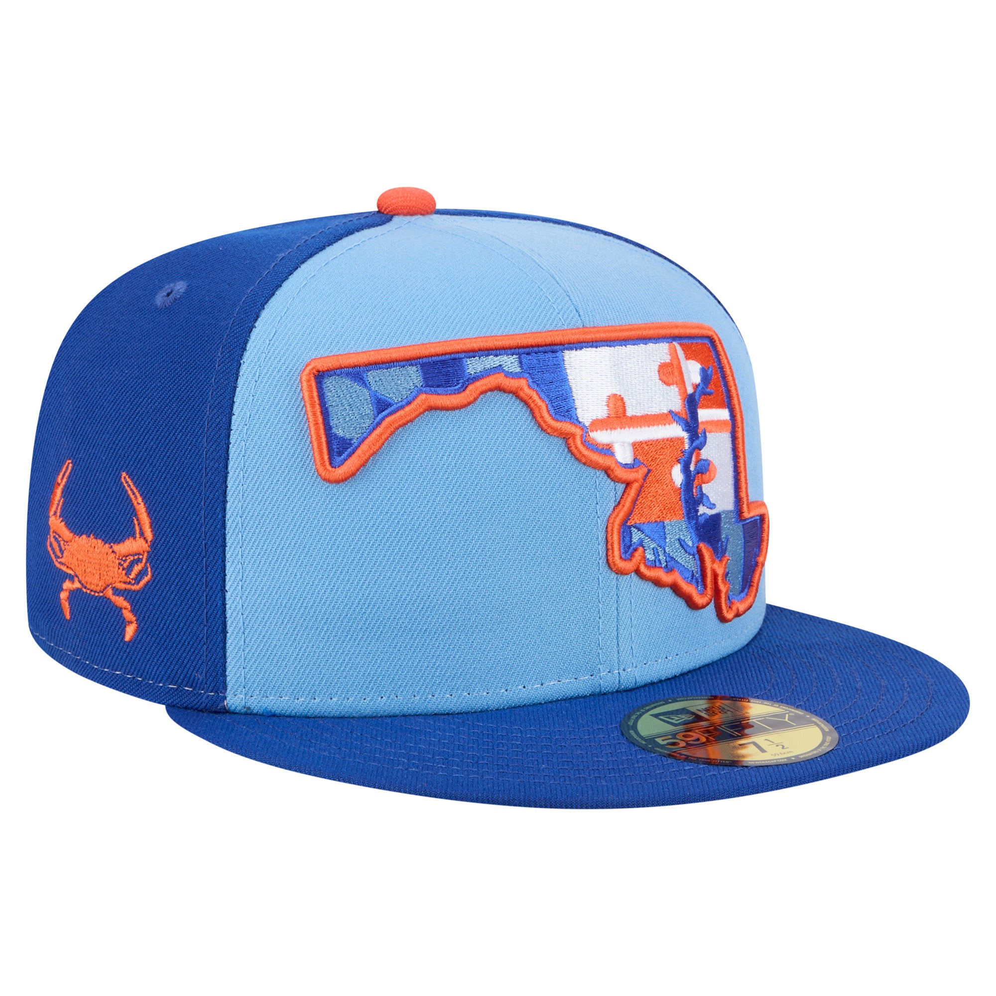 Men's New Era  Blue Aberdeen IronBirds Authentic Collection 59FIFTY Fitted Hat