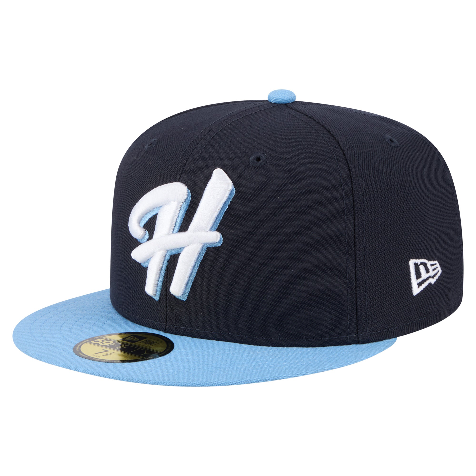 Men's New Era  Navy/Light Blue Hillsboro Hops Authentic Collection 59FIFTY Fitted Hat