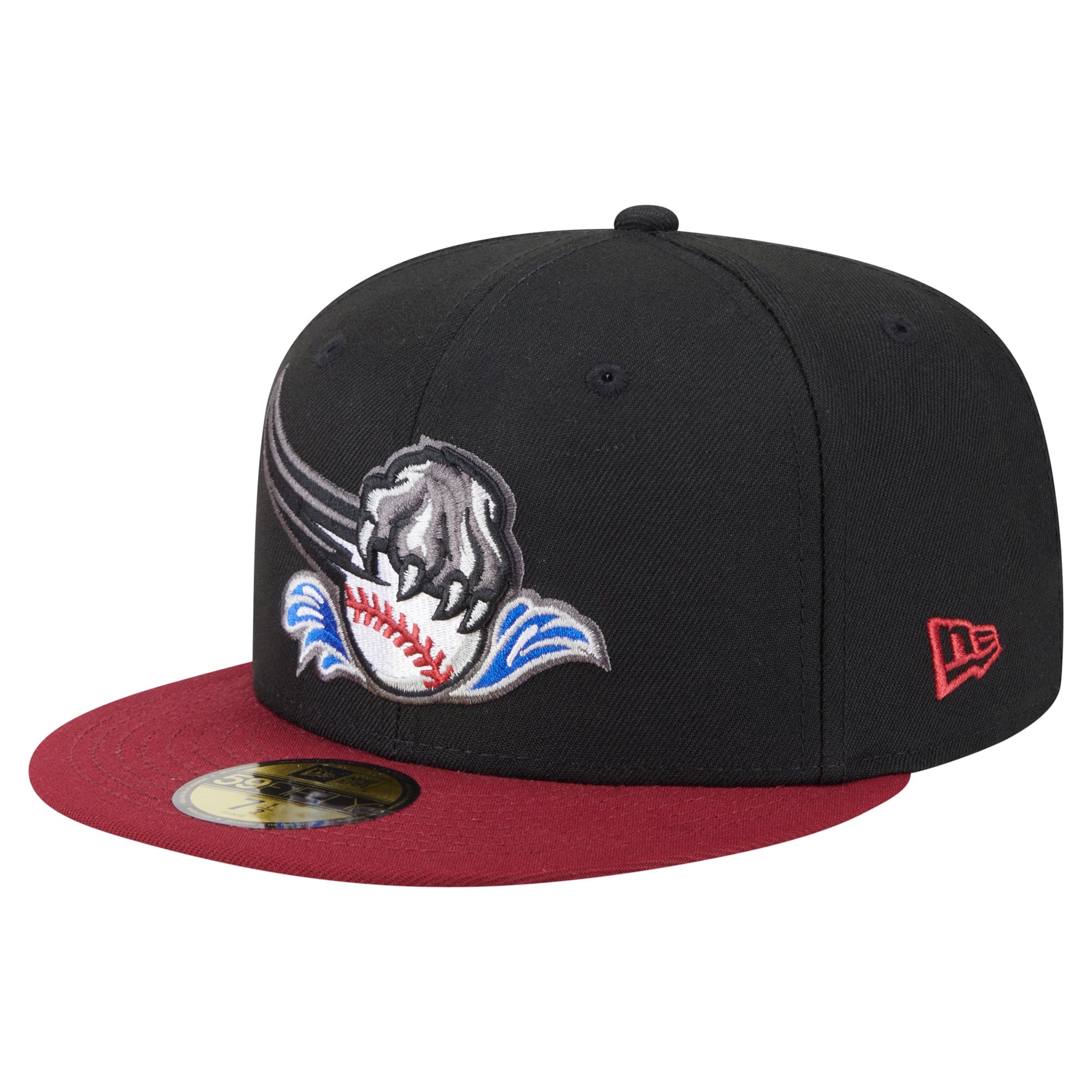 Men's New Era  Black/Red Sacramento River Cats Authentic Collection 59FIFTY Fitted Hat