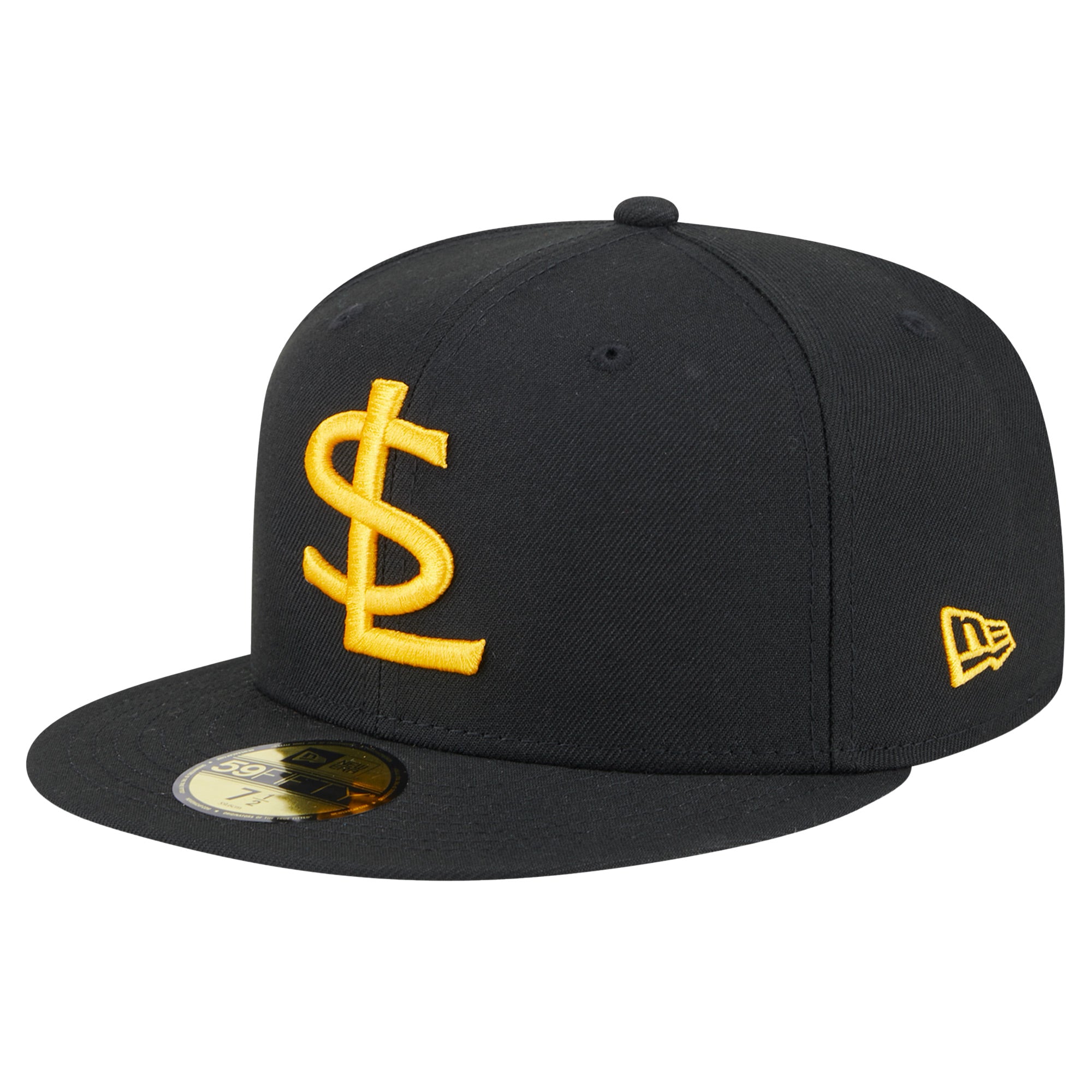 Men's New Era  Black/White Salt Lake Bees Authentic Collection 59FIFTY Fitted Hat