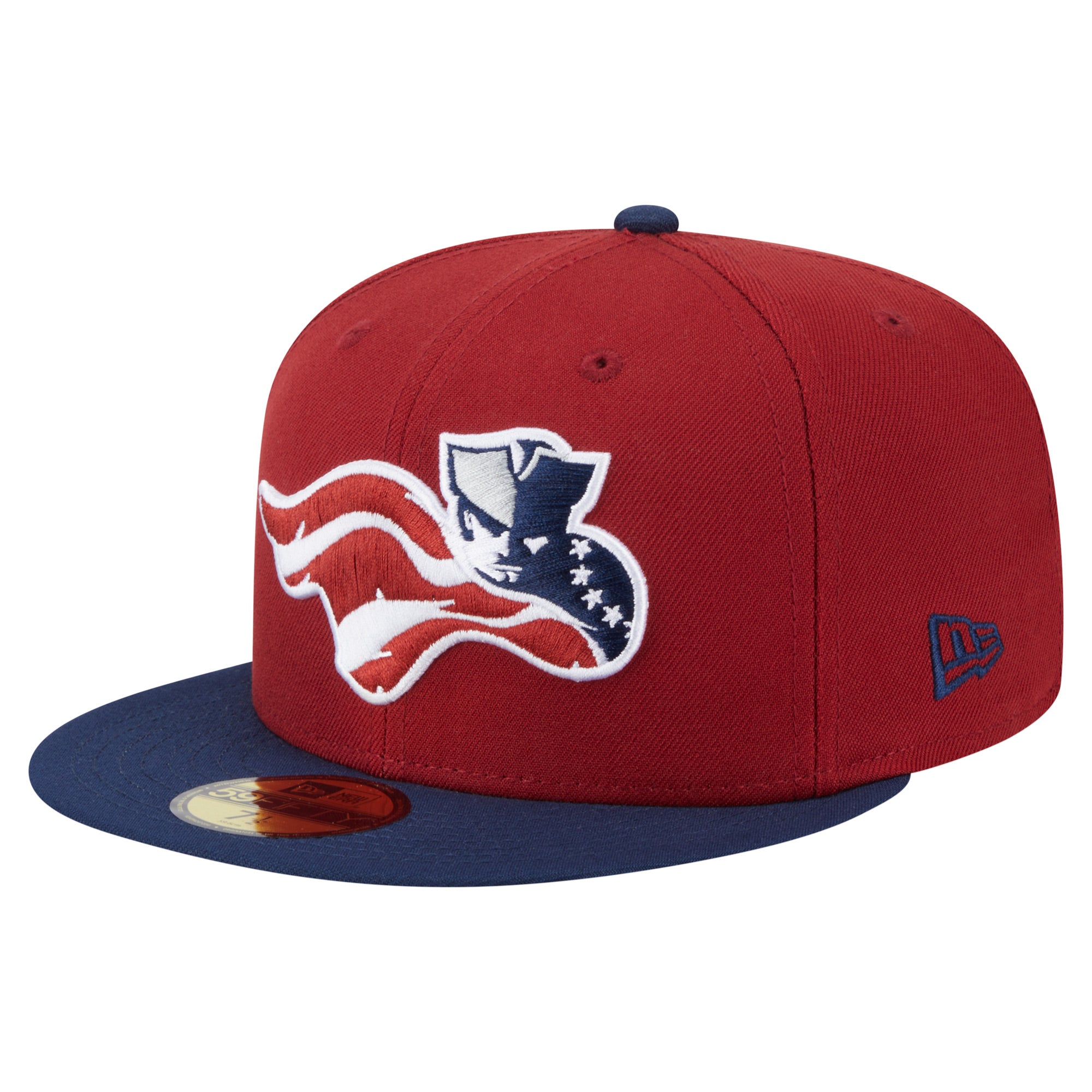 Men's New Era  Burgundy/Navy Somerset Patriots Authentic Collection 59FIFTY Fitted Hat