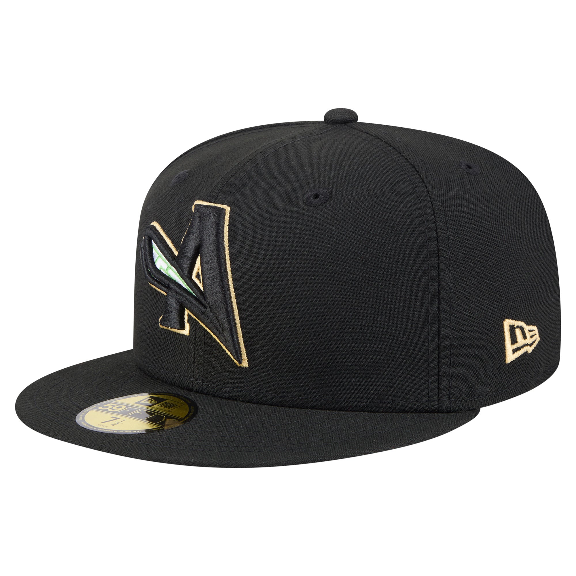 Men's New Era  Black Augusta GreenJackets Authentic Collection 59FIFTY Fitted Hat