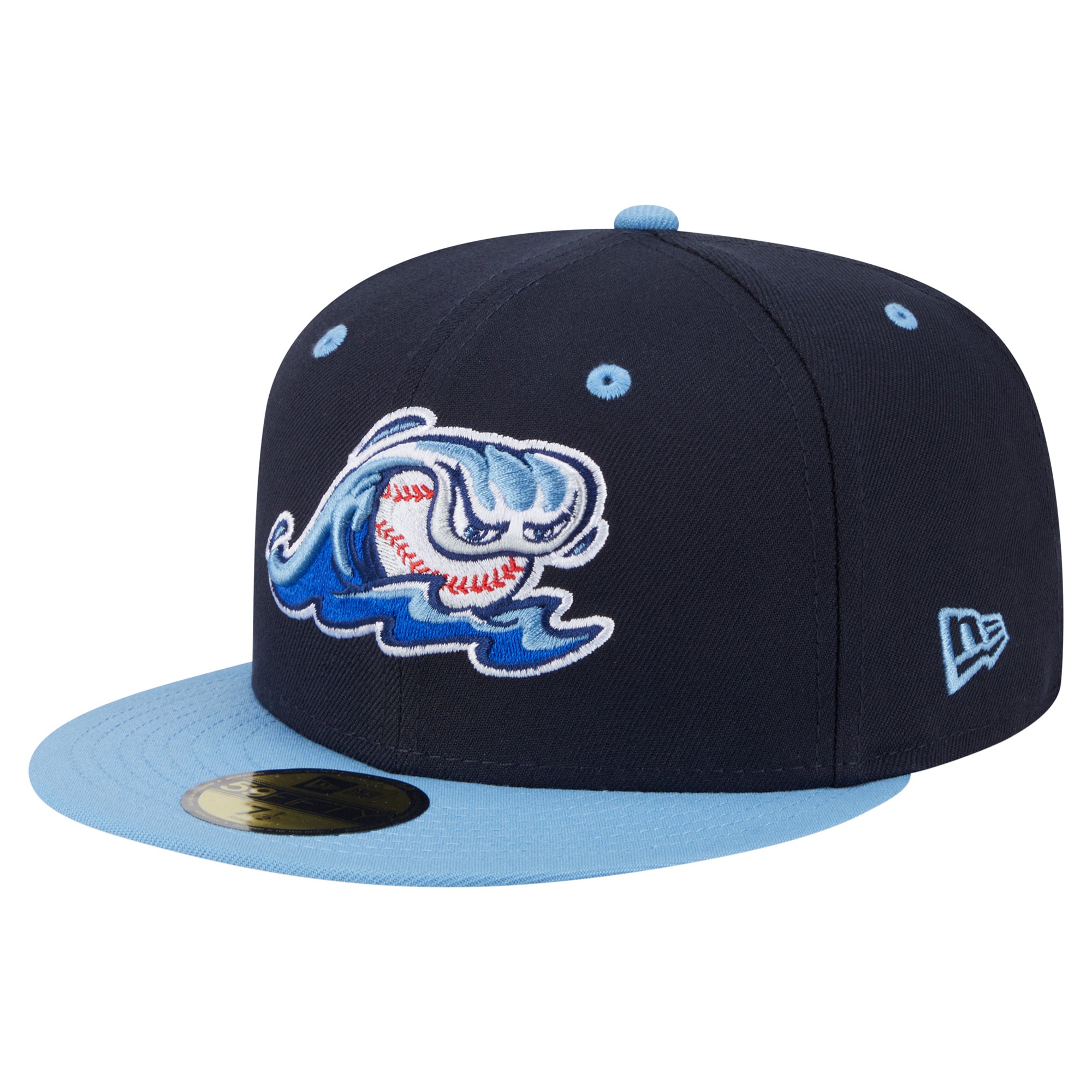 Men's New Era  Navy/Light Blue West Michigan Whitecaps Authentic Collection 59FIFTY Fitted Hat