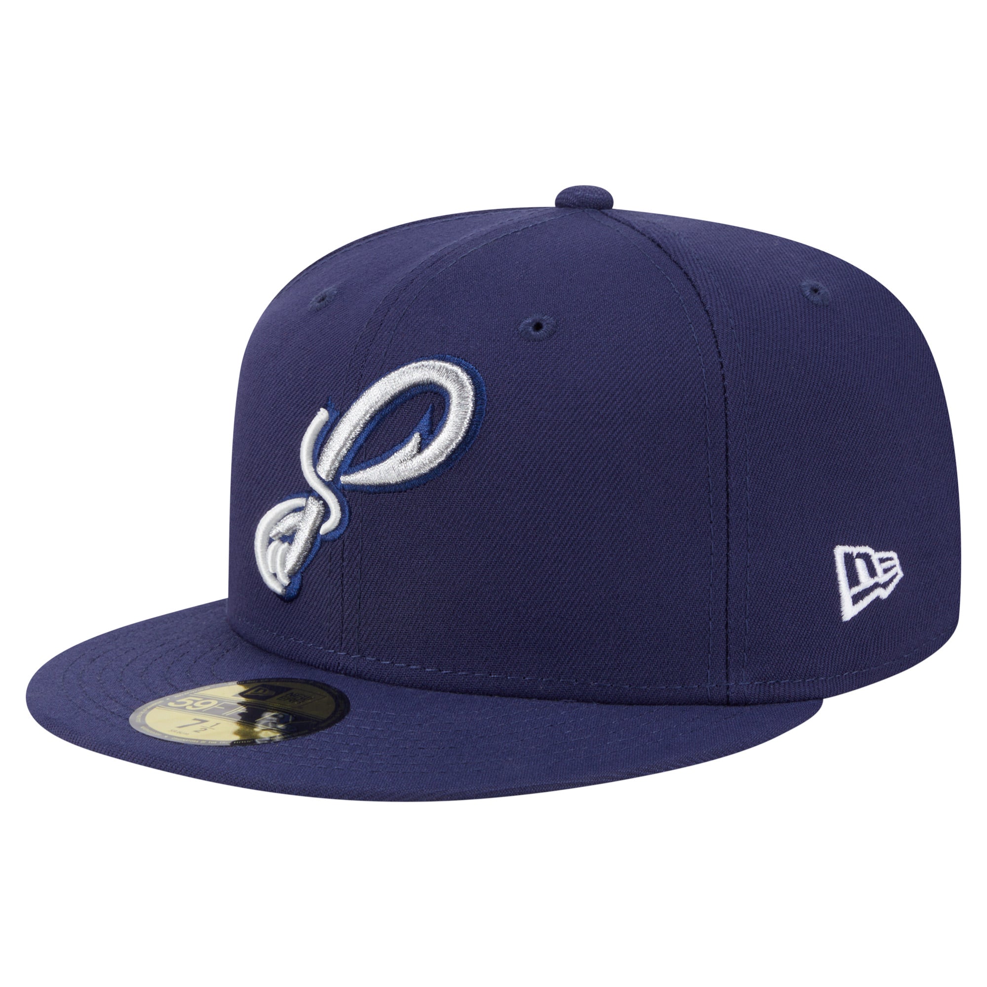 Men's New Era  Navy Pensacola Blue Wahoos Authentic Collection 59FIFTY Fitted Hat