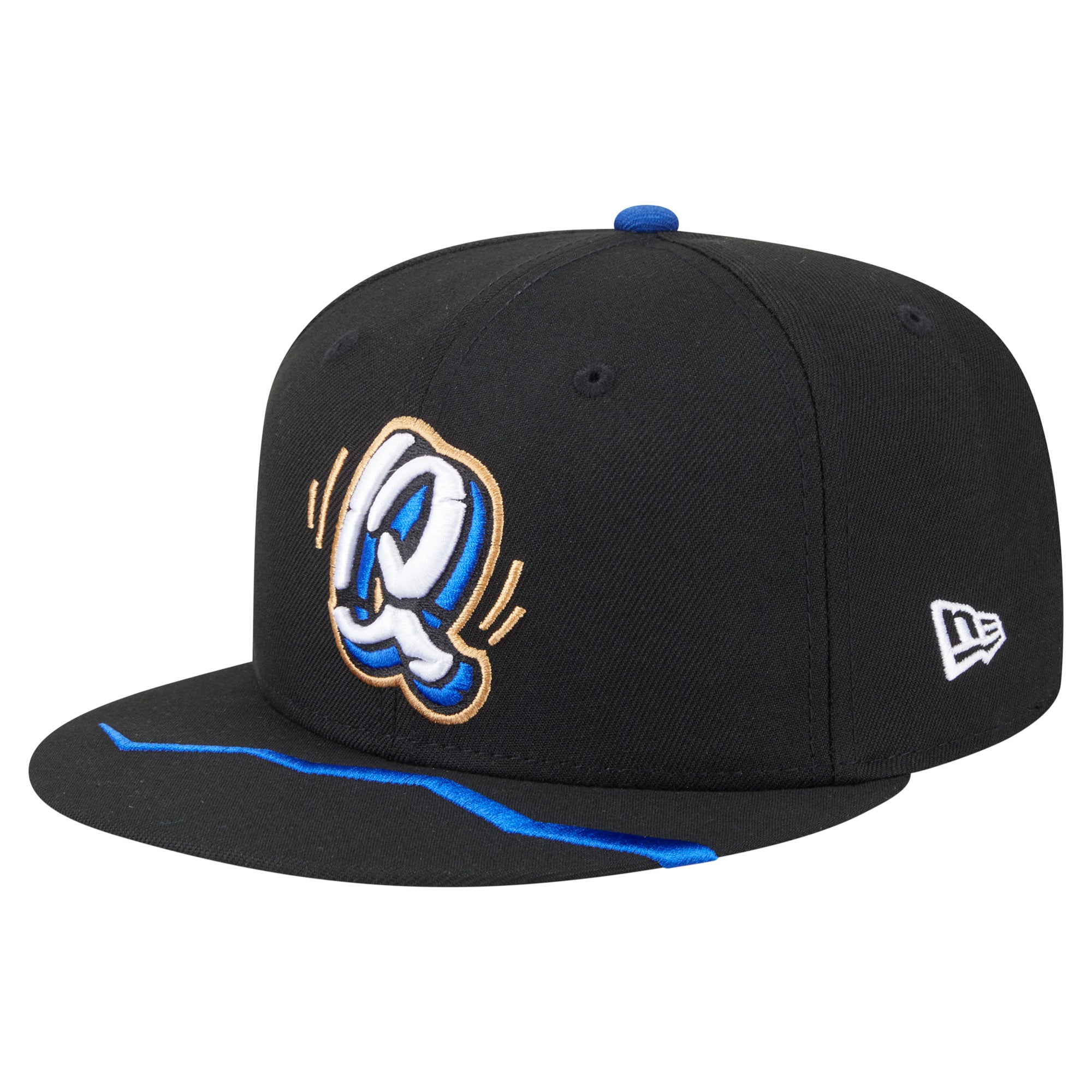 Men's New Era  Black Rancho Cucamonga Quakes Authentic Collection 59FIFTY Fitted Hat