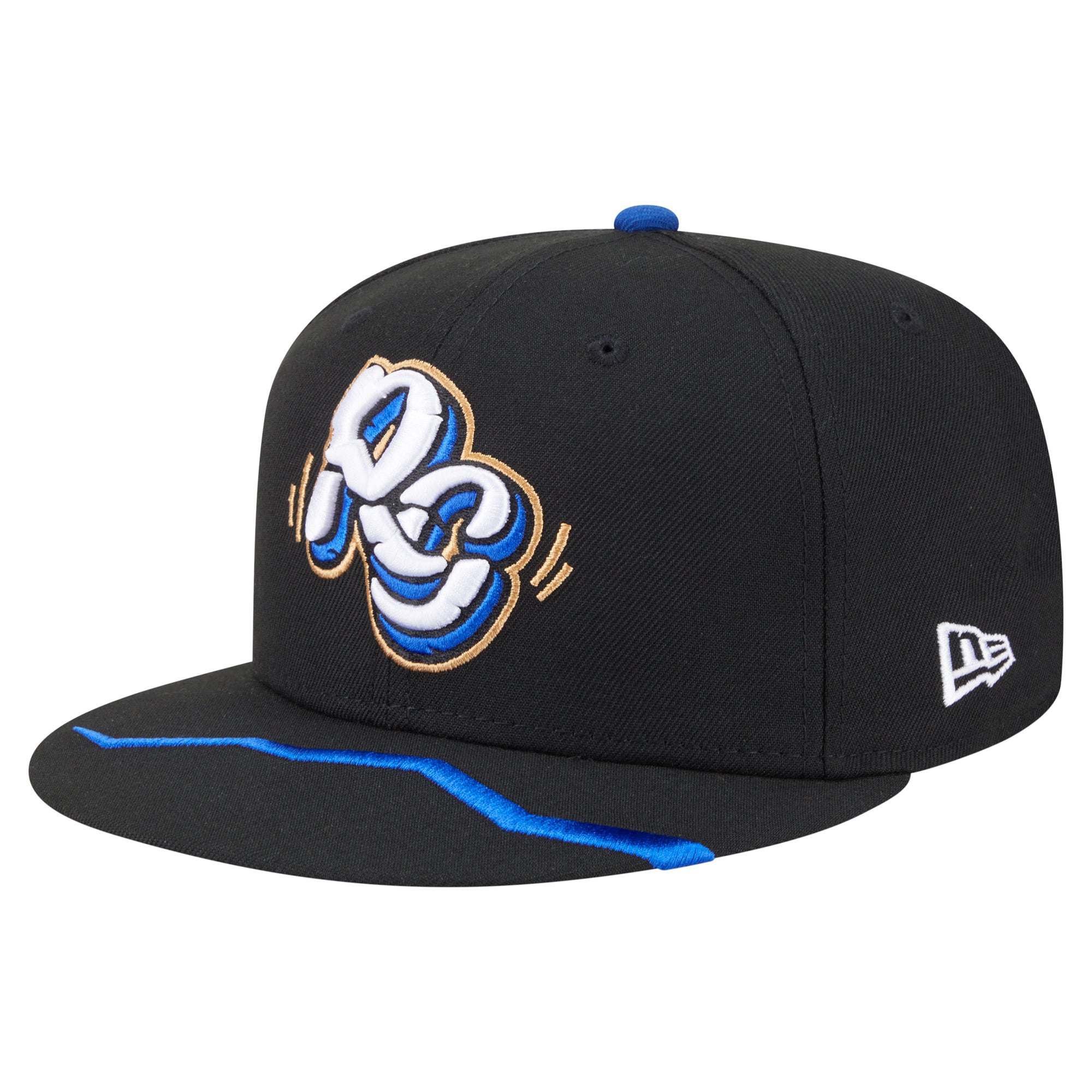 Men's New Era  Black Rancho Cucamonga Quakes Authentic Collection 59FIFTY Fitted Hat