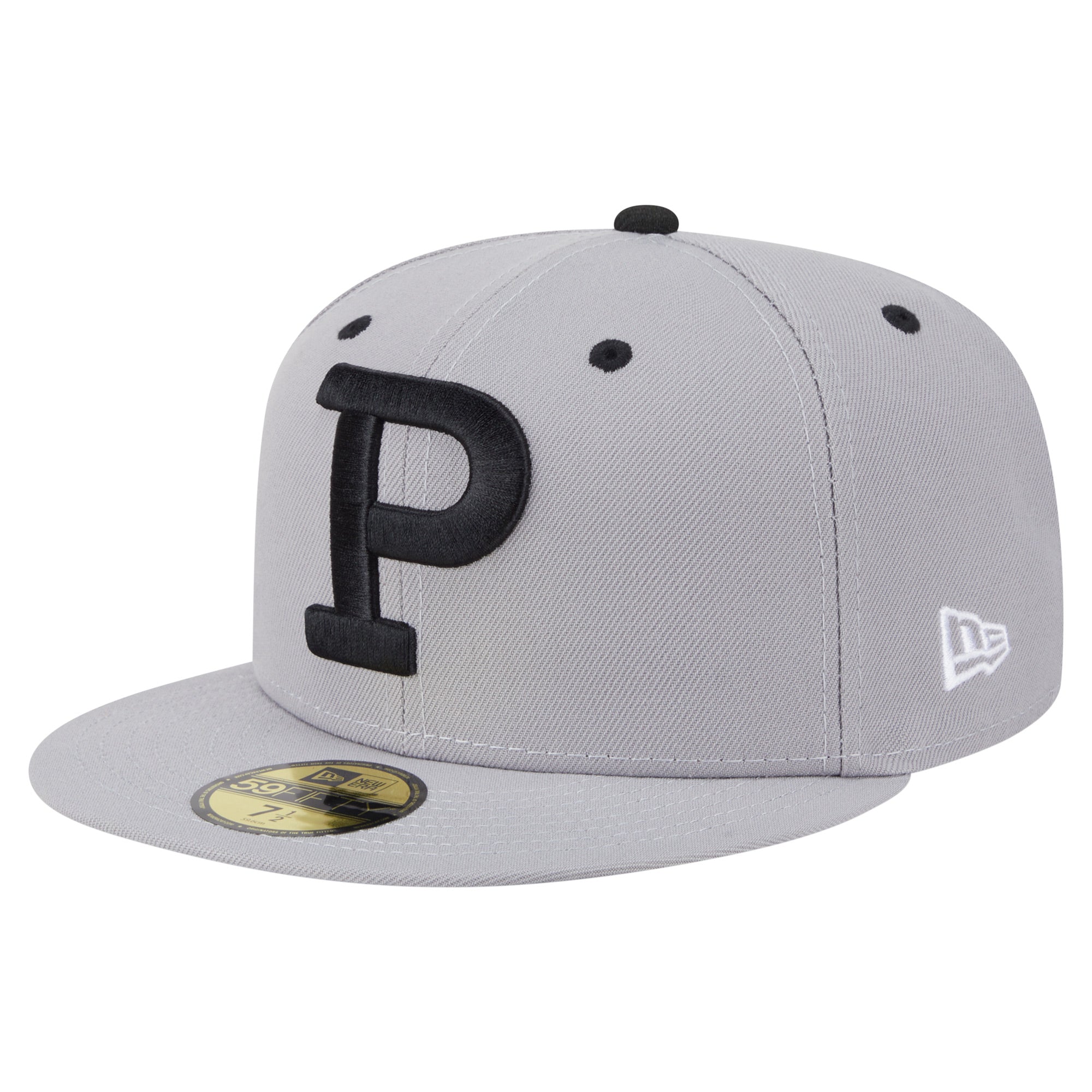 Men's New Era  Gray Portland Sea Dogs Authentic Collection 59FIFTY Fitted Hat