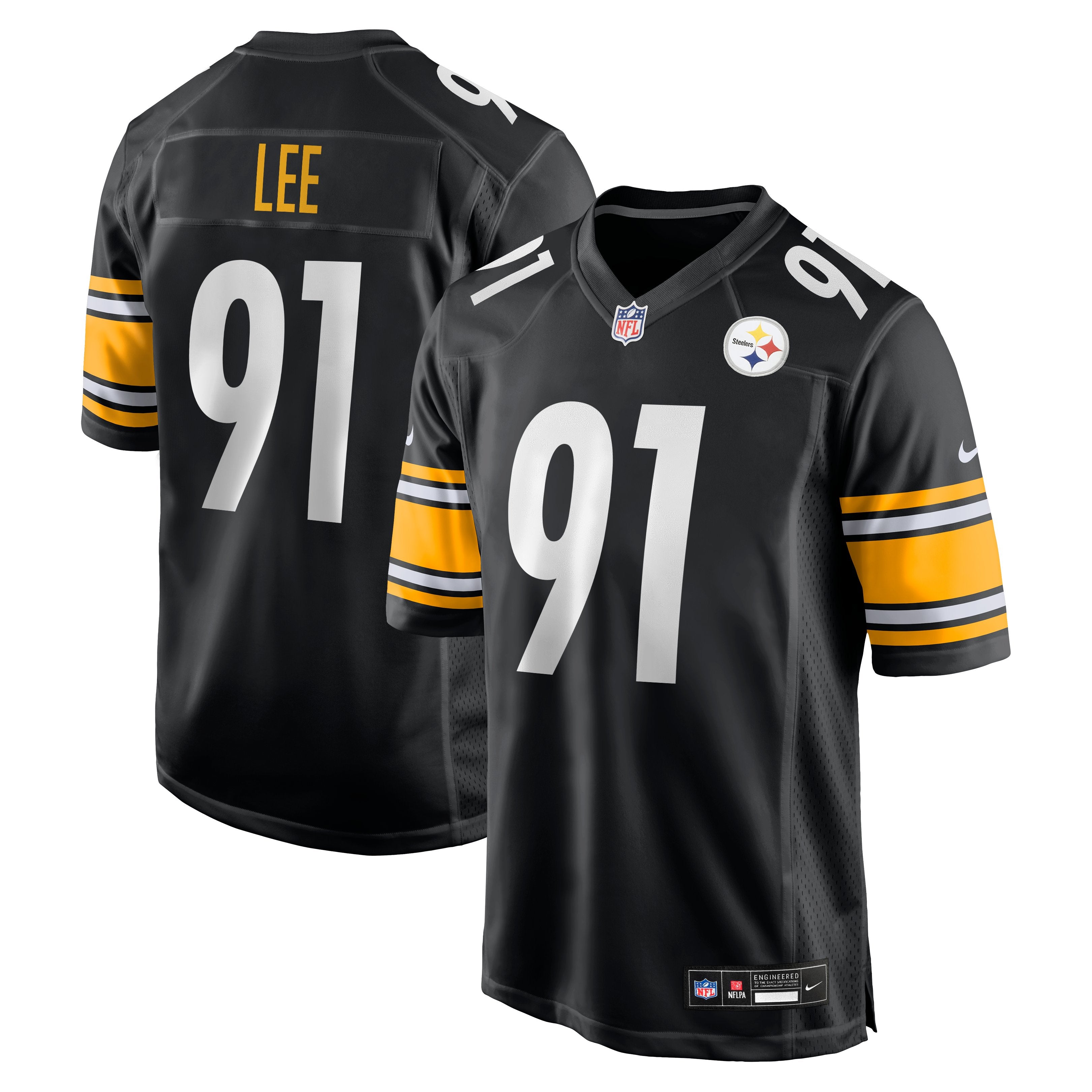 Men's Nike Logan Lee  Black Pittsburgh Steelers  Game Jersey
