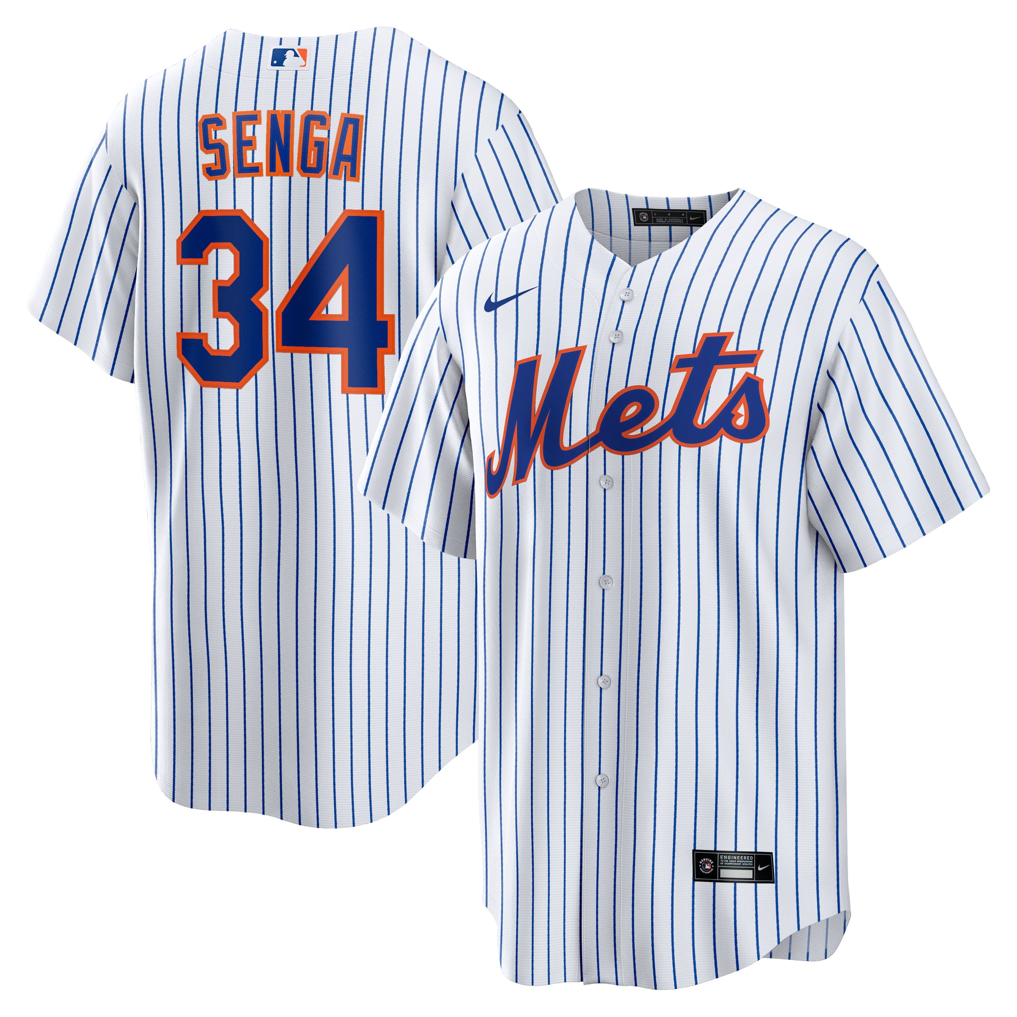 Men's Nike Kodai Senga White New York Mets Home Replica Jersey