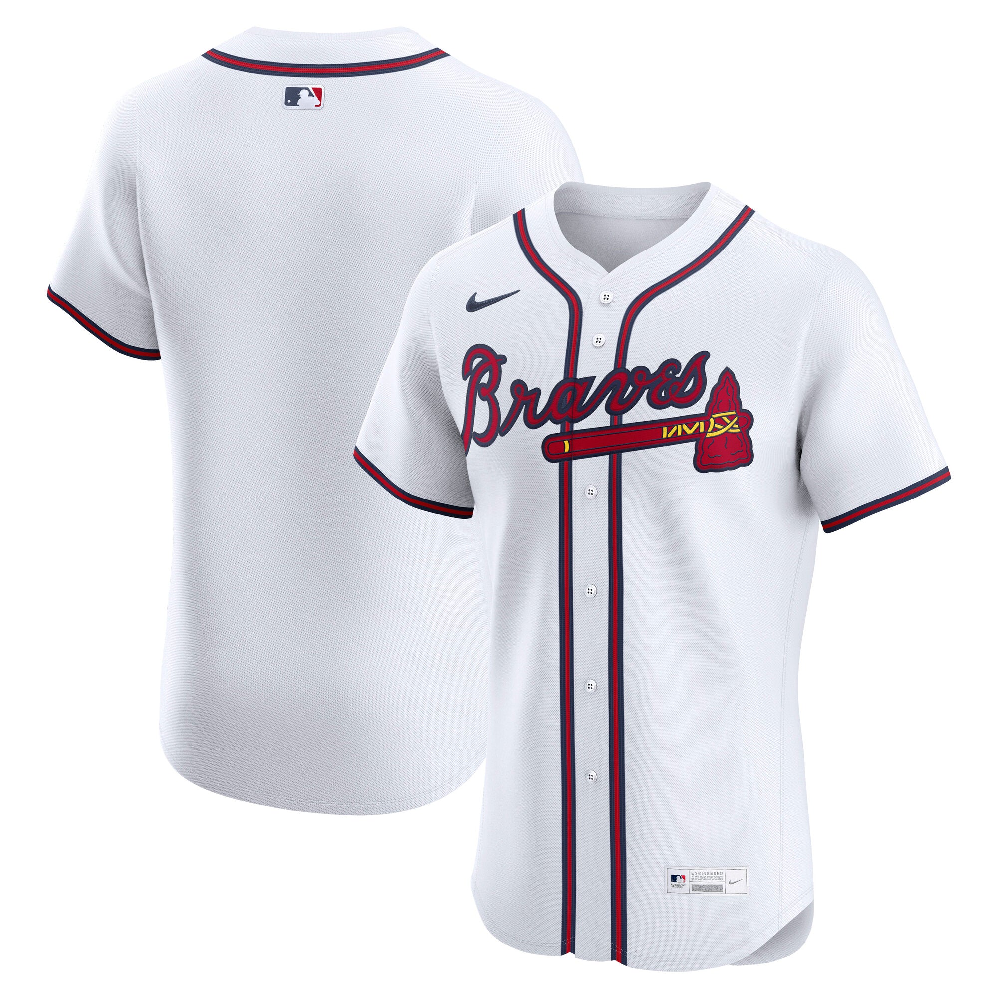 Men's Nike White Atlanta Braves Home Elite Jersey