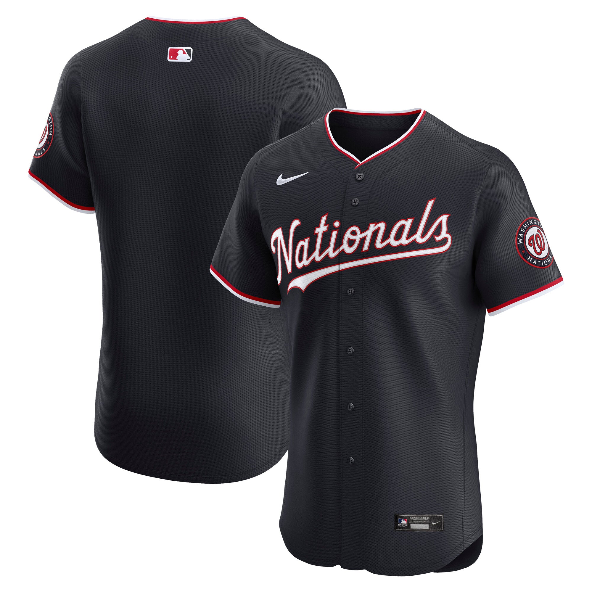 Men's Nike Navy Washington Nationals Alternate Elite Jersey