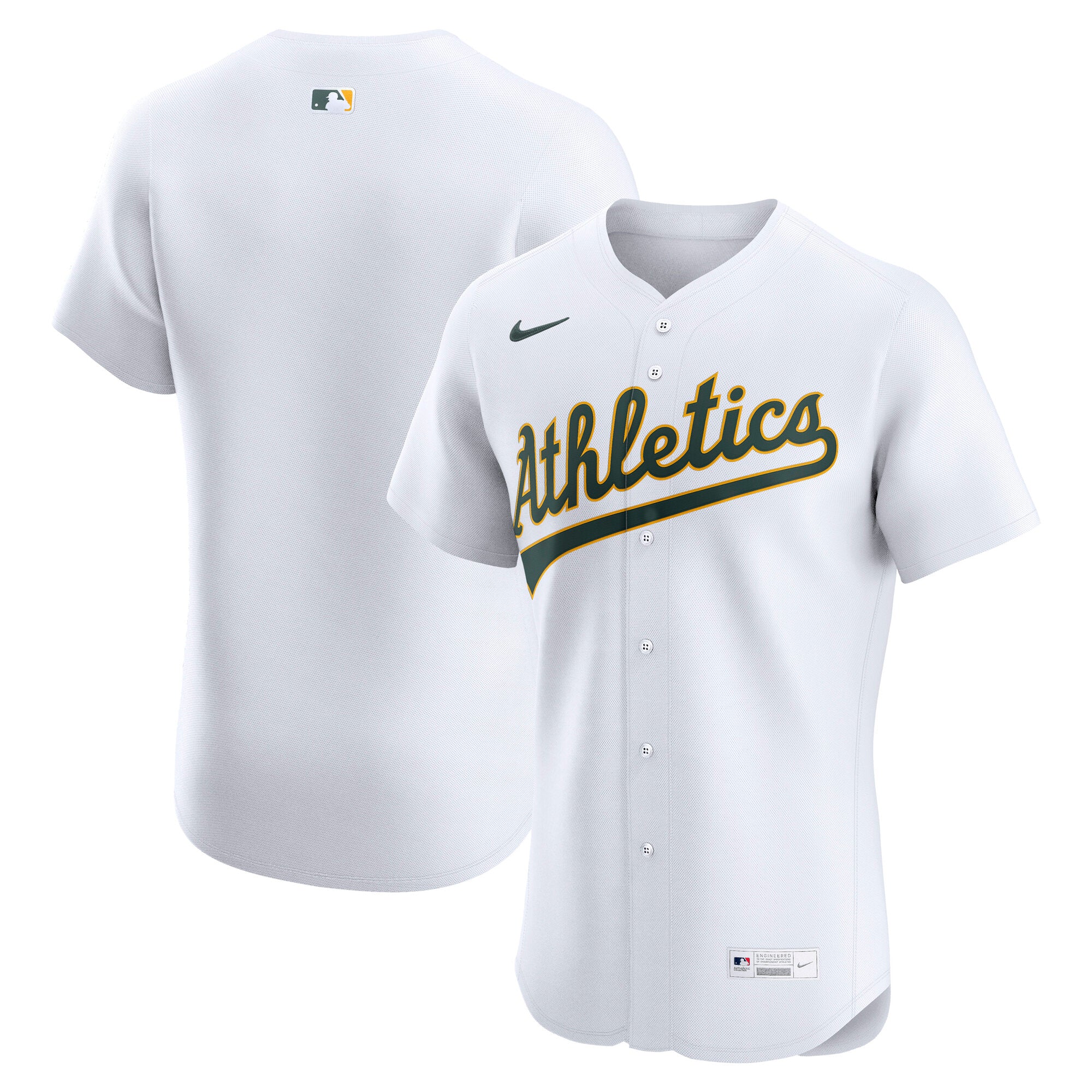 Men's Nike White Athletics Home  Elite Jersey
