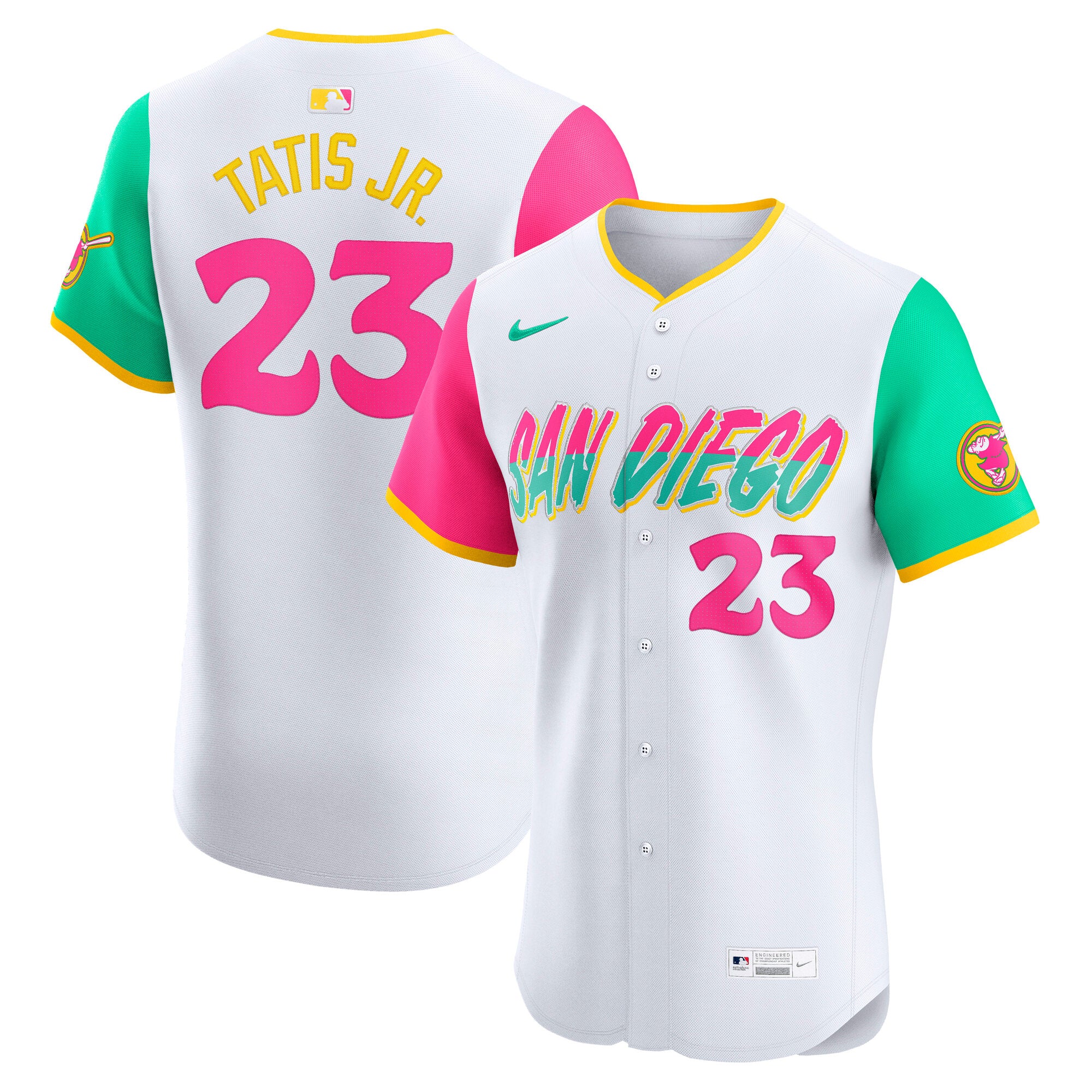 Men's Nike Fernando Tatis Jr. White San Diego Padres City Connect Elite Jersey