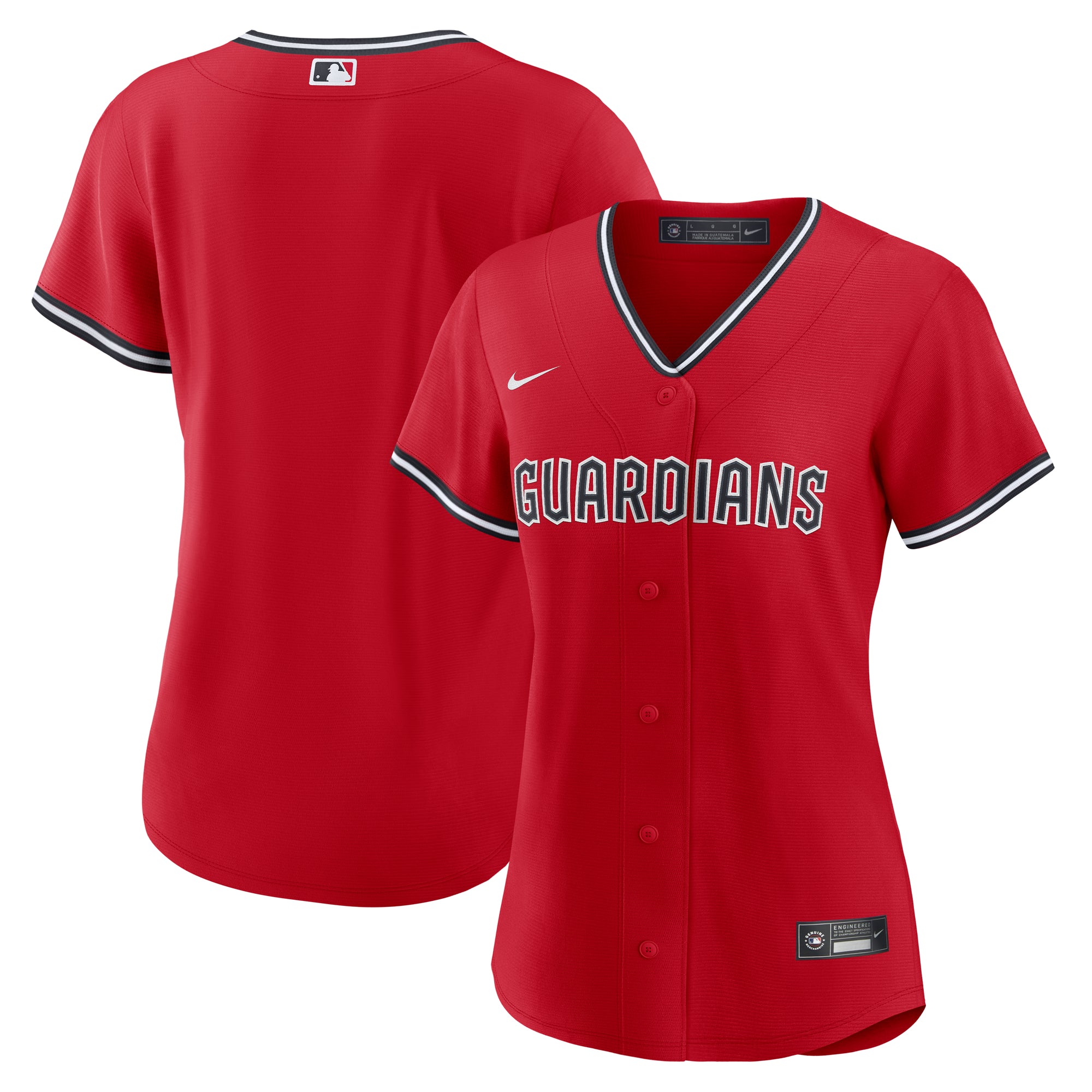 Women's Nike Red Cleveland Guardians Alternate 2 Replica Jersey