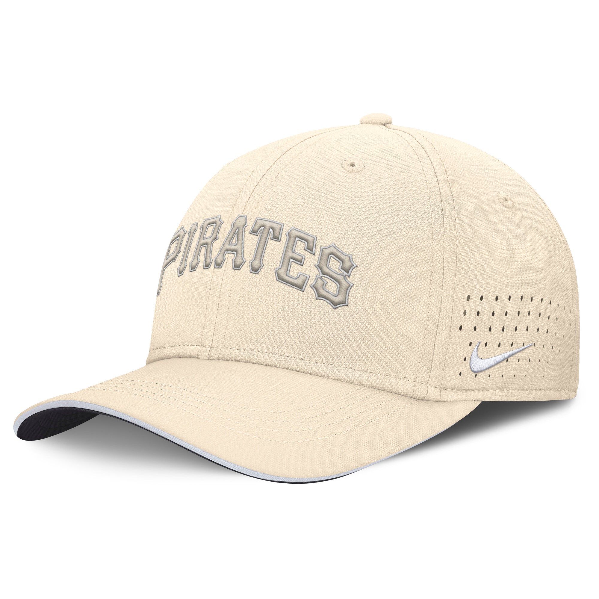 Men's Nike  Cream Pittsburgh Pirates Rise Performance Flex Hat