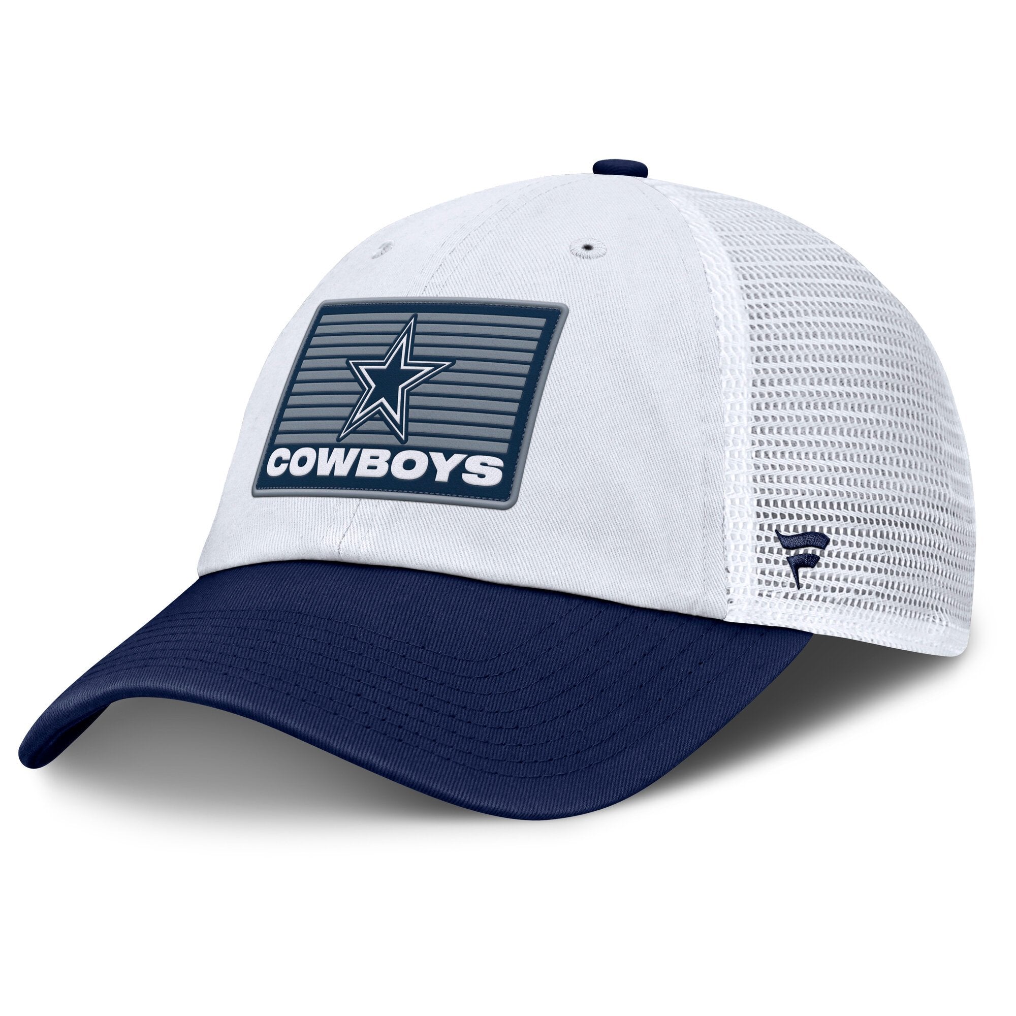 Men's Fanatics  White Dallas Cowboys Hard Count Meshback Adjustable Hat