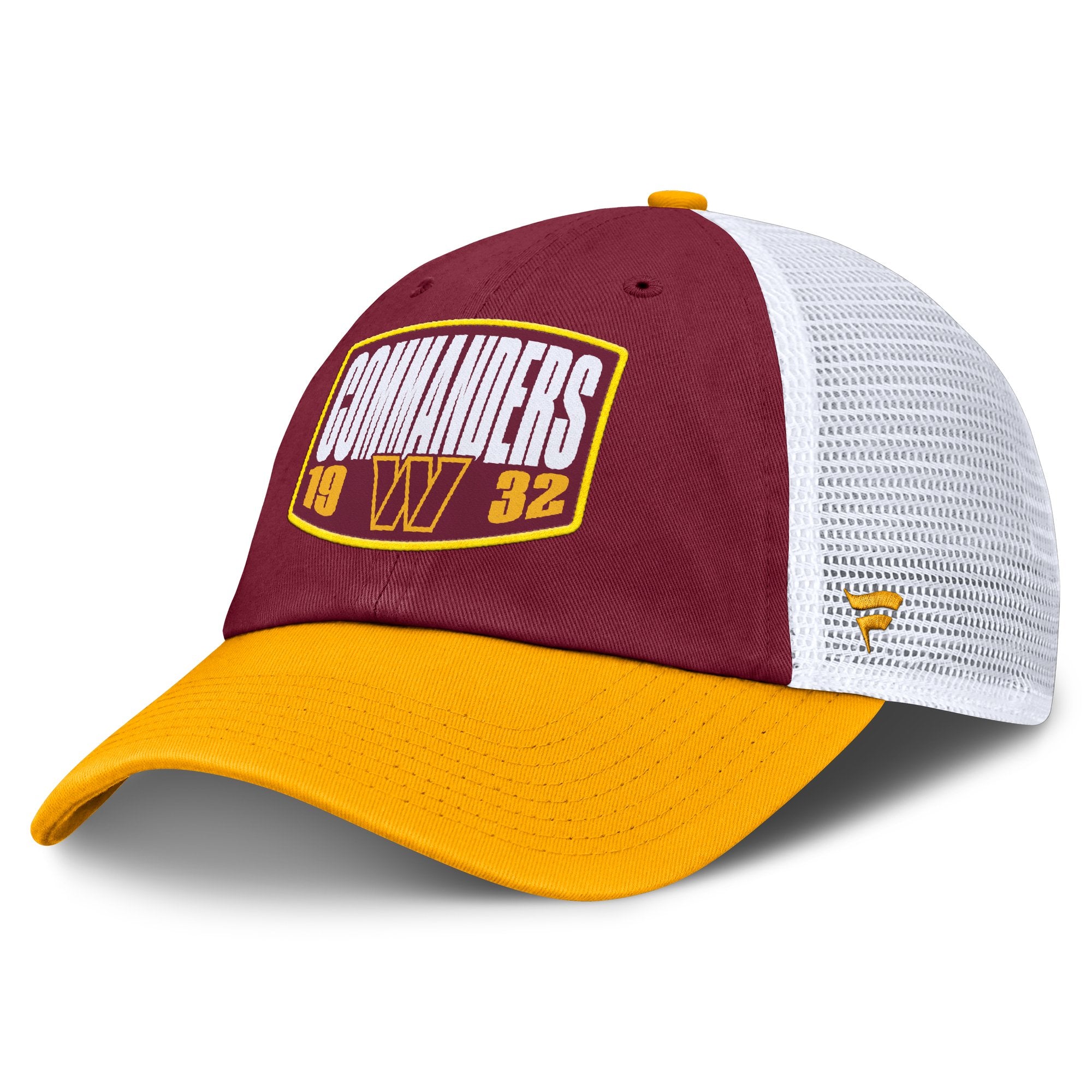 Men's Fanatics Burgundy/Gold Washington Commanders Franchise Trucker Adjustable Hat