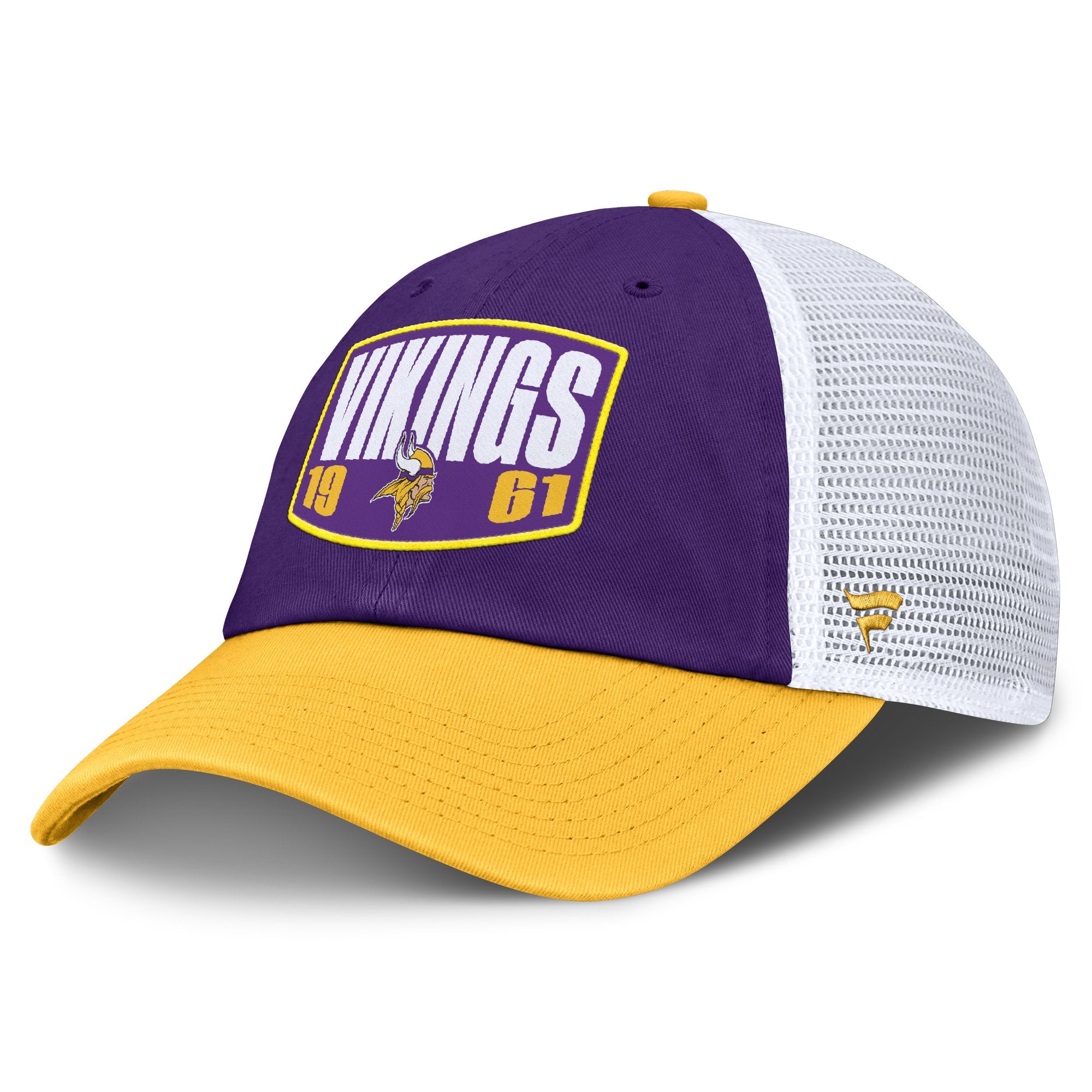 Men's Fanatics Purple/Gold Minnesota Vikings Franchise Trucker Adjustable Hat