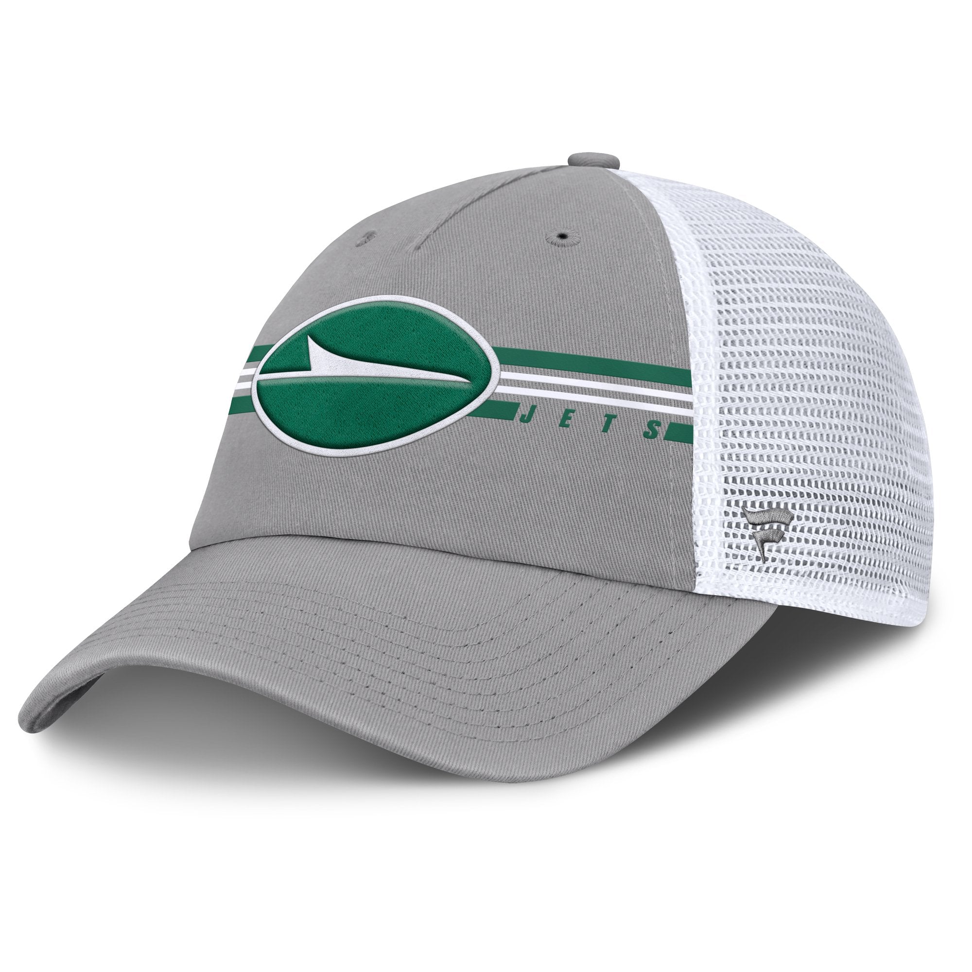 Men's Fanatics  Gray New York Jets Singleback Trucker Adjustable Hat