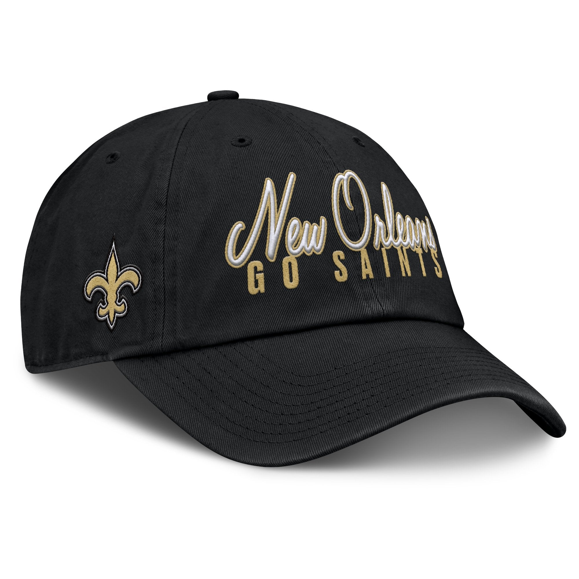 Women's Fanatics  Black New Orleans Saints Moxie Adjustable Hat
