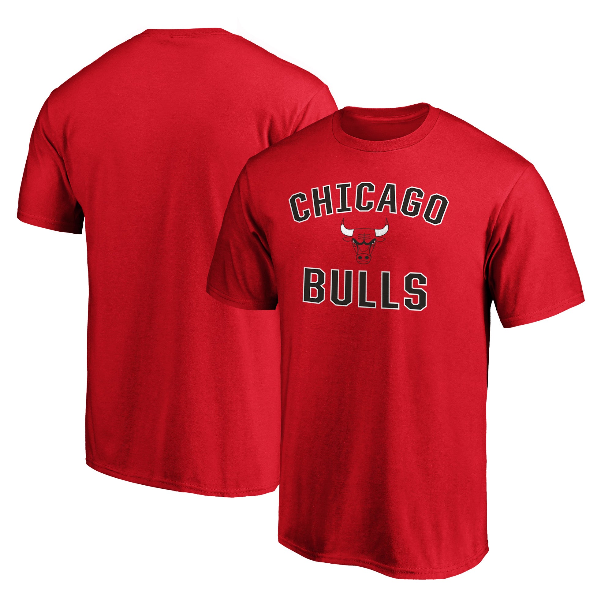 Men's  Red Chicago Bulls Victory Arch T-Shirt
