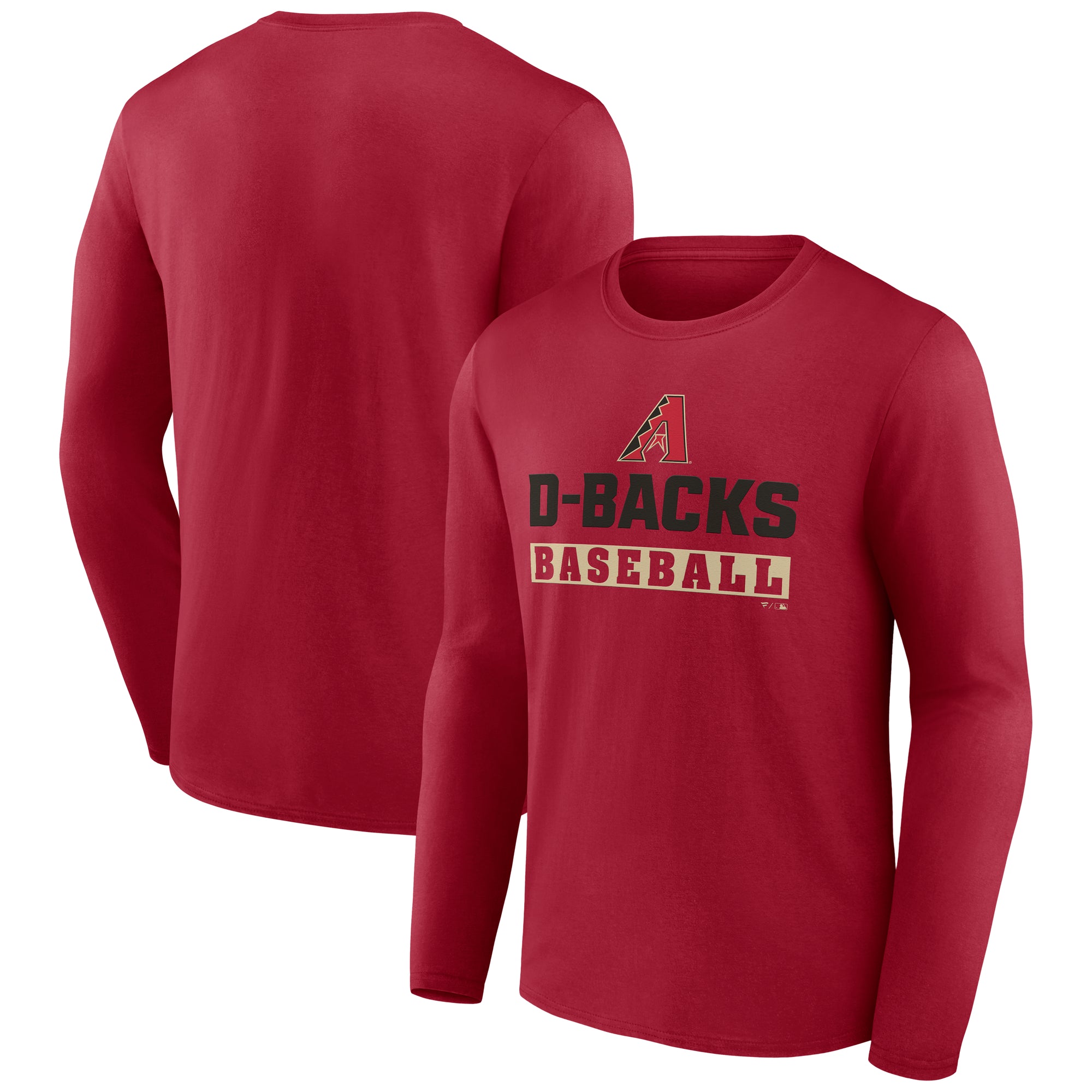 Men's Red Arizona Diamondbacks Let's Go Long Sleeve T-Shirt