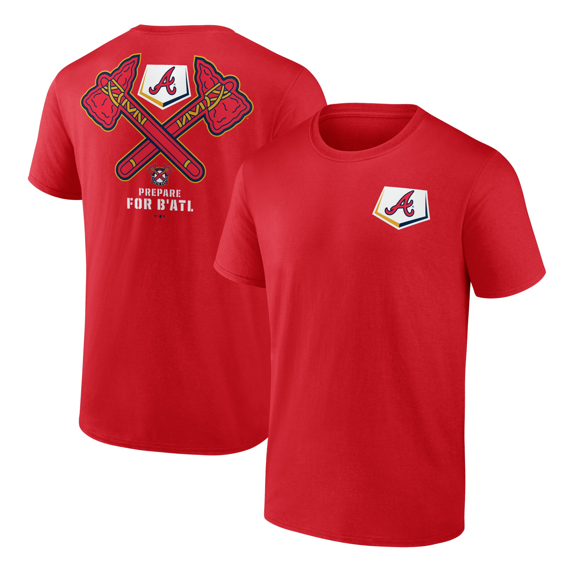 Men's Red Atlanta Braves BATL T-Shirt