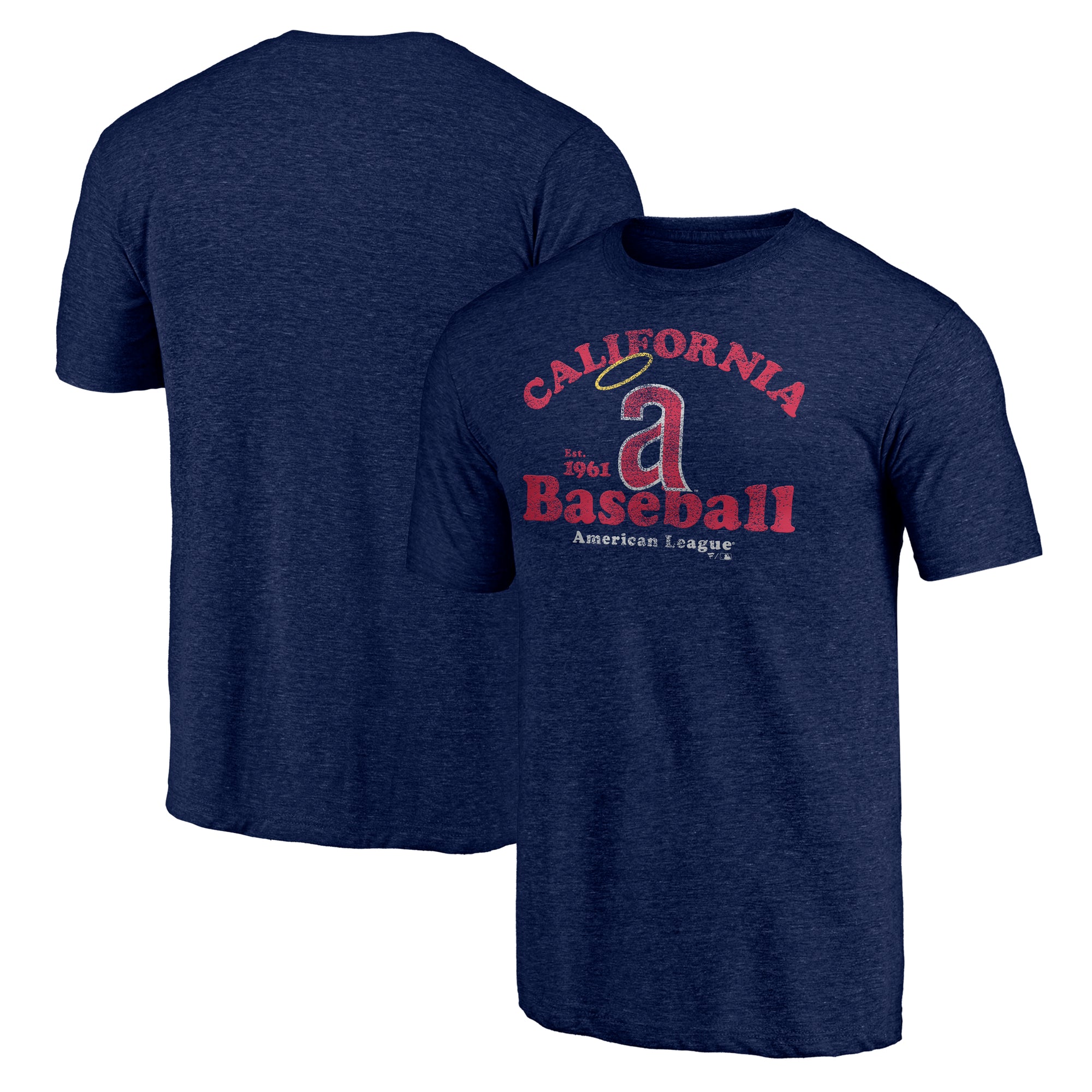 Men's Navy California Angels Our Game Tri-Blend T-Shirt