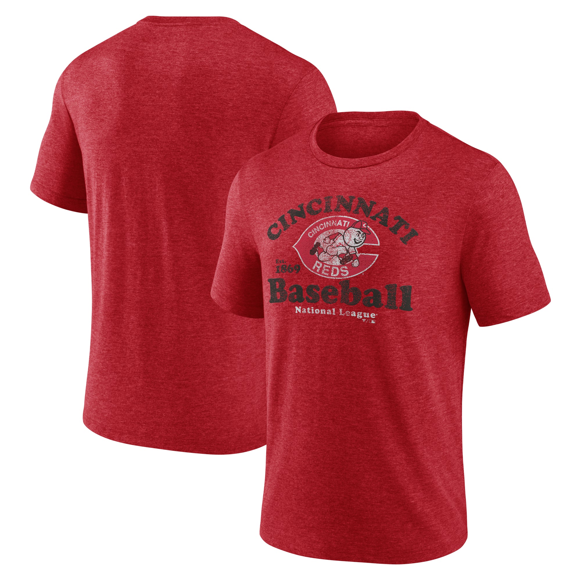 Men's Red Cincinnati Reds Our Game Tri-Blend T-Shirt