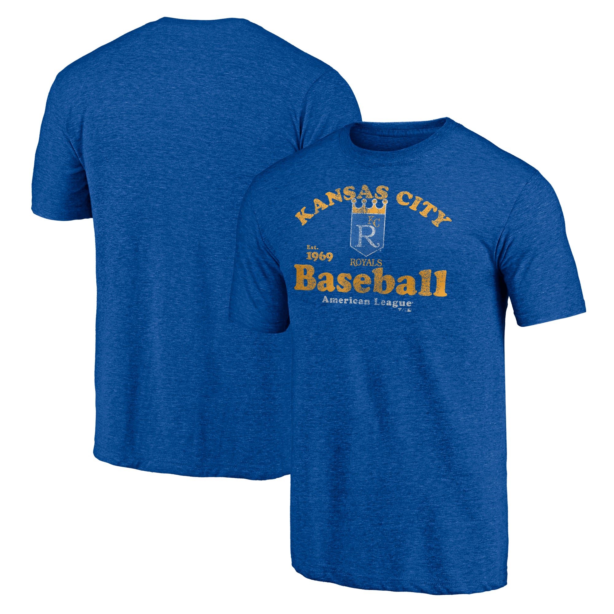 Men's Royal Kansas City Royals Our Game Tri-Blend T-Shirt