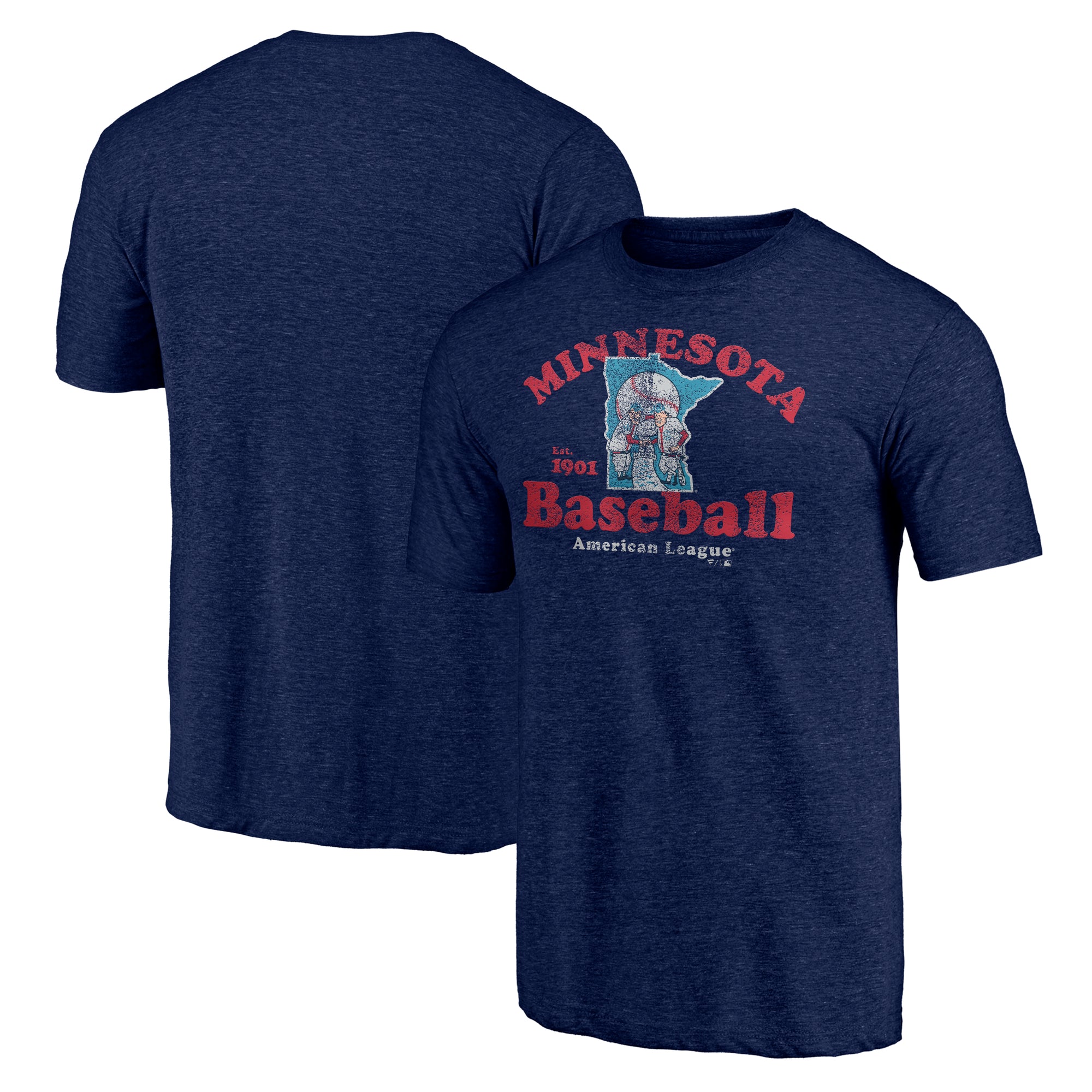 Men's Navy Minnesota Twins Our Game Tri-Blend T-Shirt