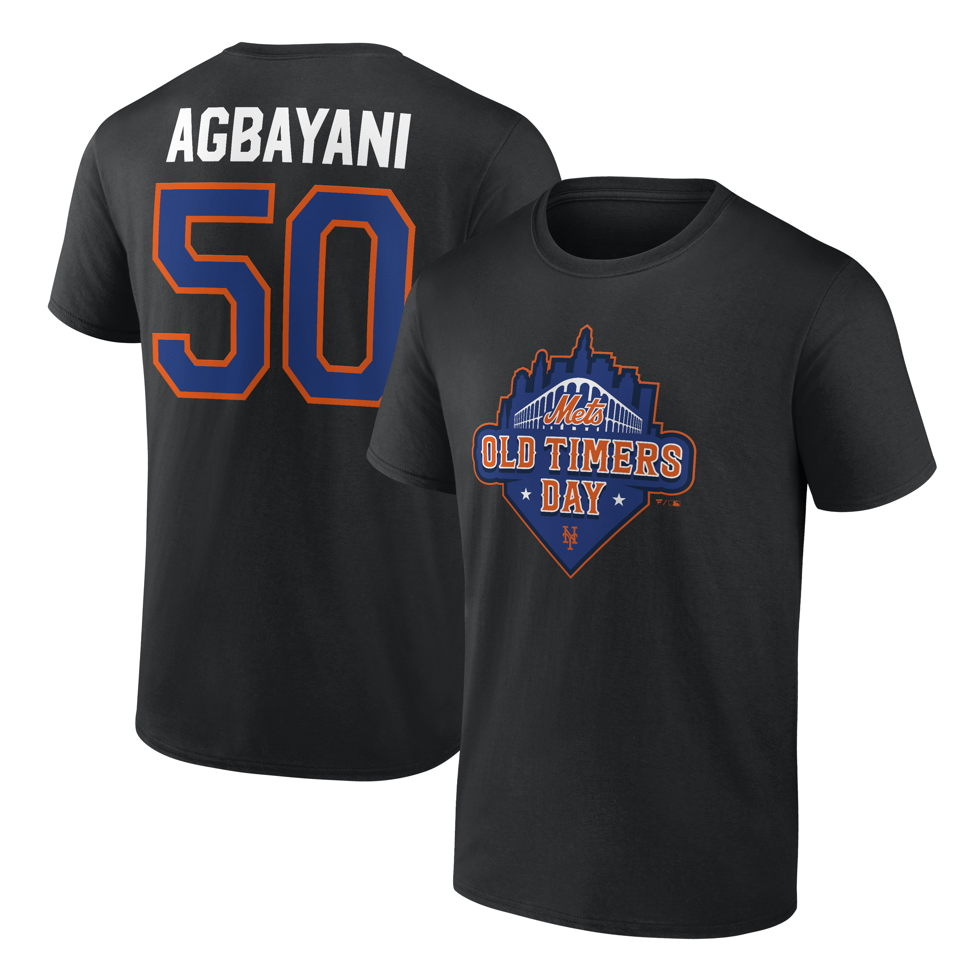 Men's Benny Agbayani Black New York Mets Old Timers Day T-Shirt