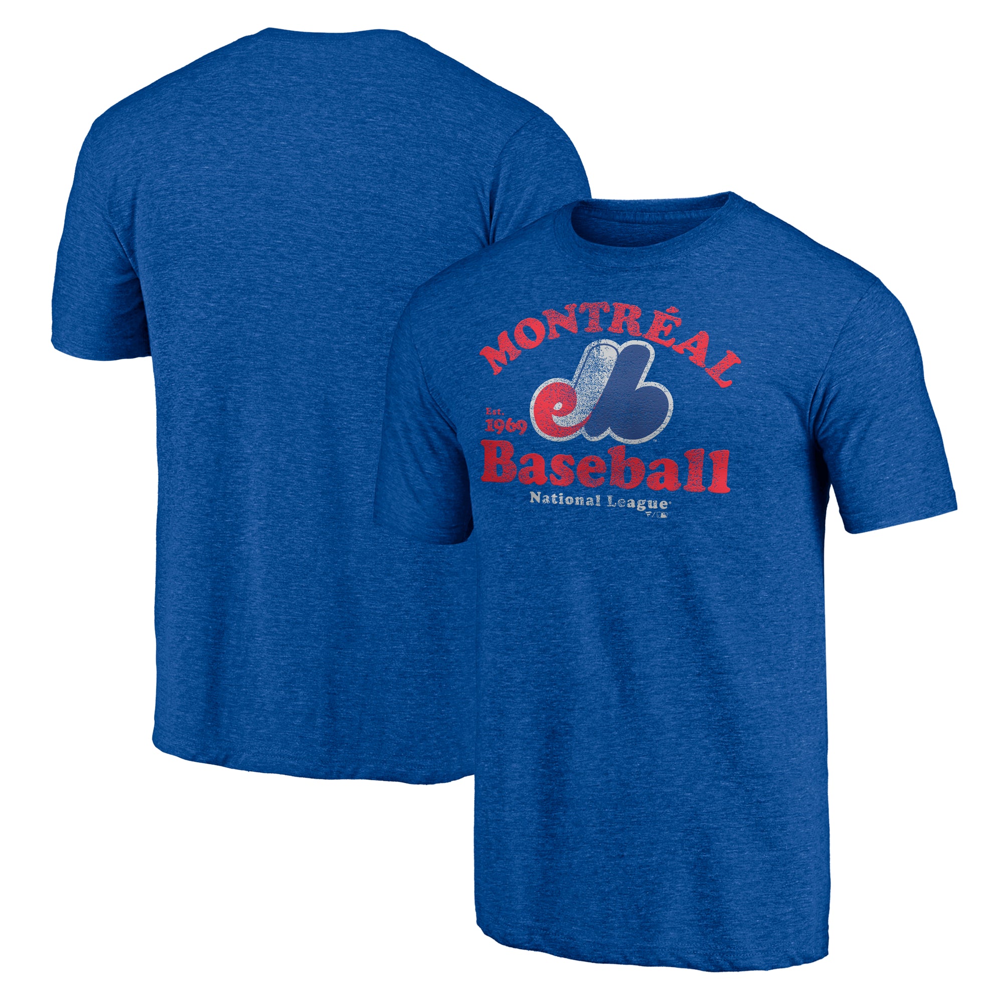 Men's Royal Montreal Expos Our Game Tri-Blend T-Shirt